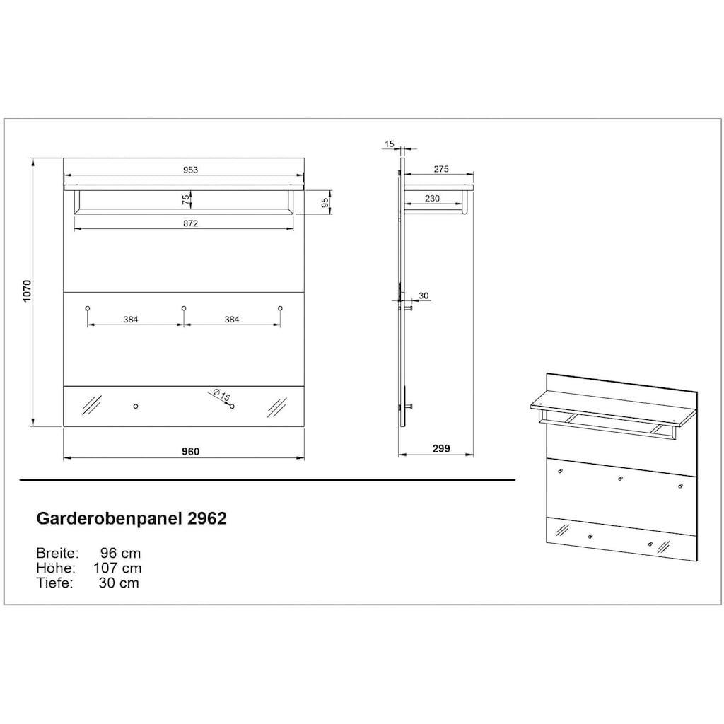 GERMANIA Garderoben-Set »GW-Berlebeck«, (Set, 3 St.)