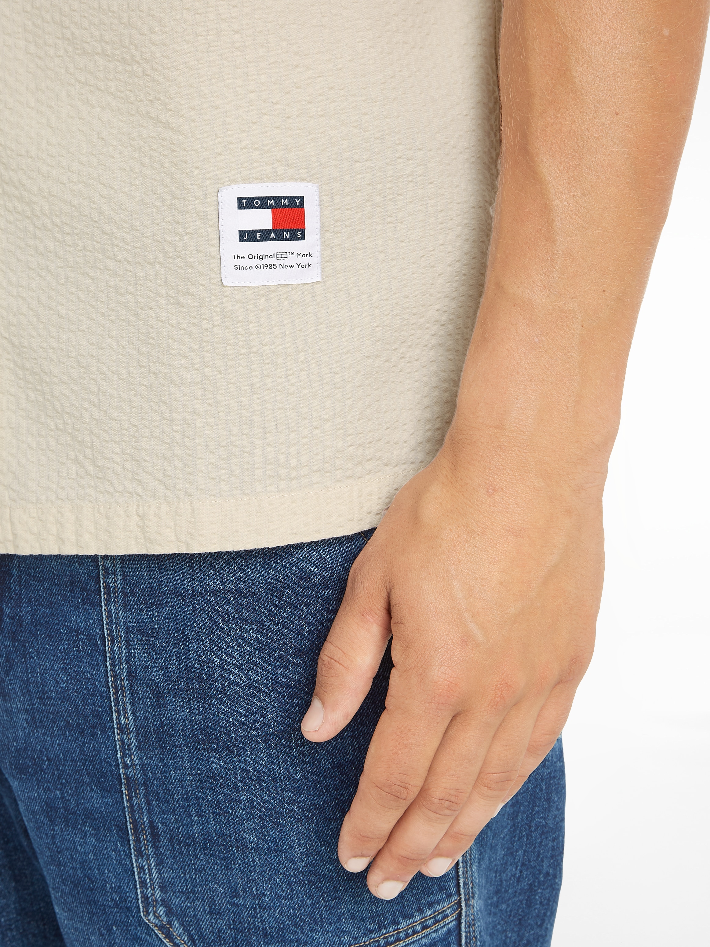 Tommy Jeans Kurzarmhemd »TJM RLX SEERSUCKER CAMP SHIRT«