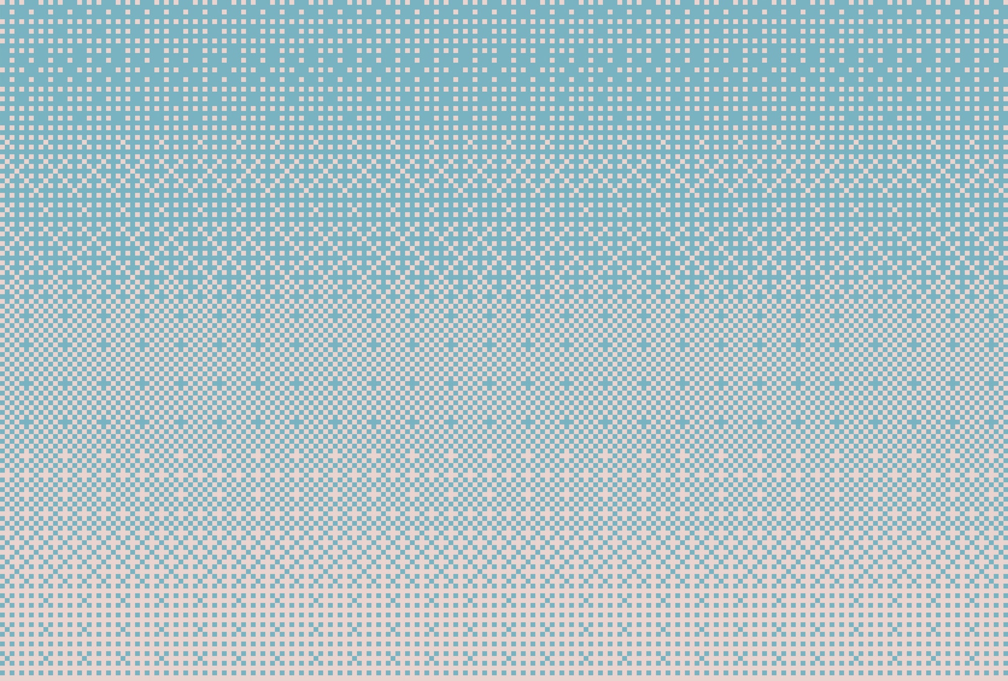 living walls Vliestapete »Geometrische Fototapete Rastermuster Türkis Rosa« matt glatt