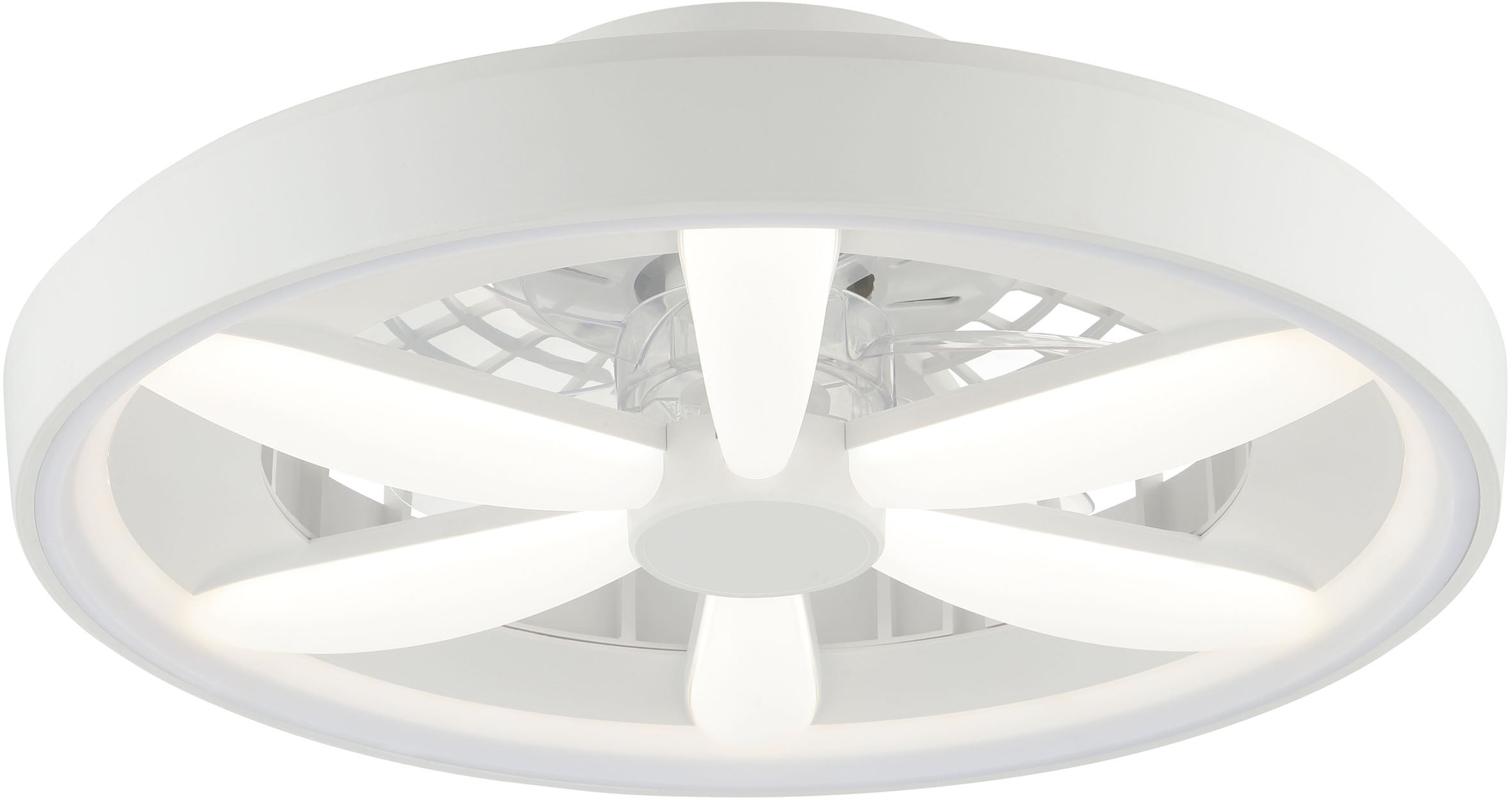 Brilliant LED Deckenleuchte »Gaiano«, 1 flammig, Ø 48cm mit Ventilator, 6400 lm, dimmbar, RGB, 2700-6500 K