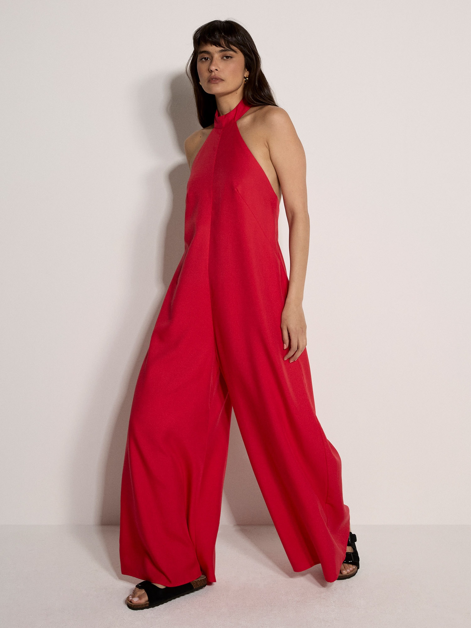 Apricot Jumpsuit »Neckholder-Jumpsuit« mit weitem Bein