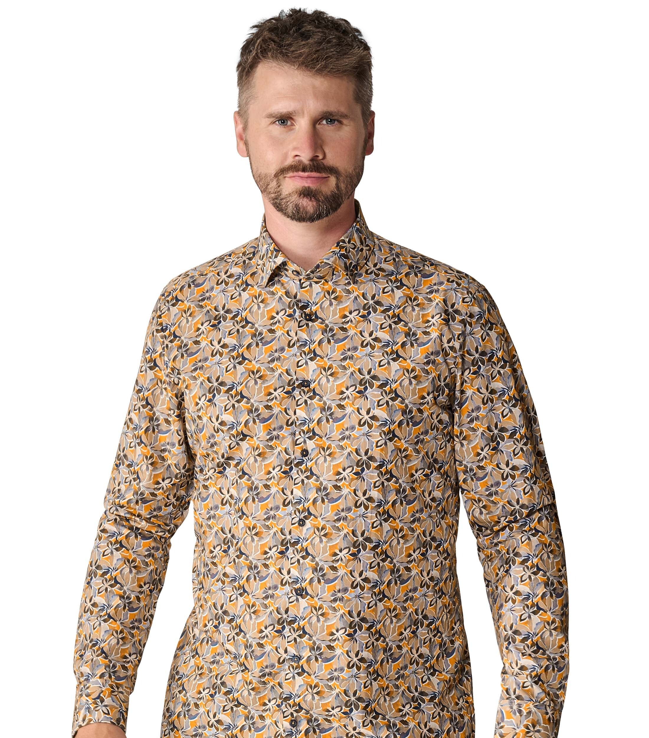 VENTI Businesshemd "VENTI Businesshemd extra langer Arm 72cm Print" günstig online kaufen
