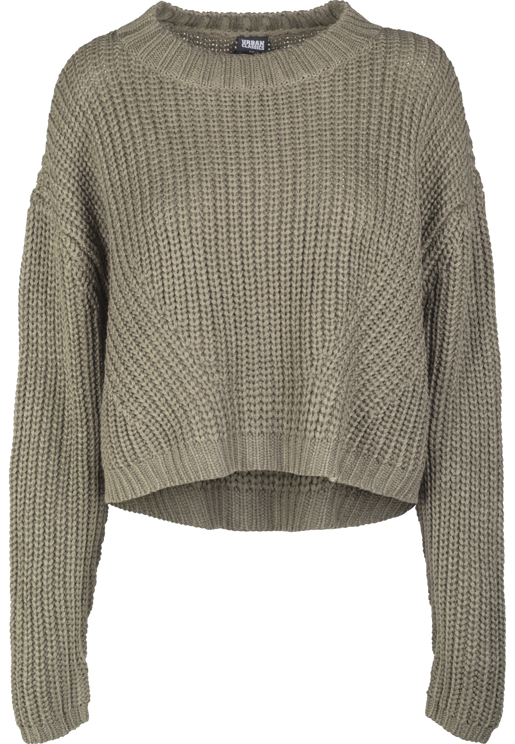 URBAN CLASSICS Rundhalspullover "Urban Classics Damen Ladies Wide Oversize Sweater" 1 Stk.