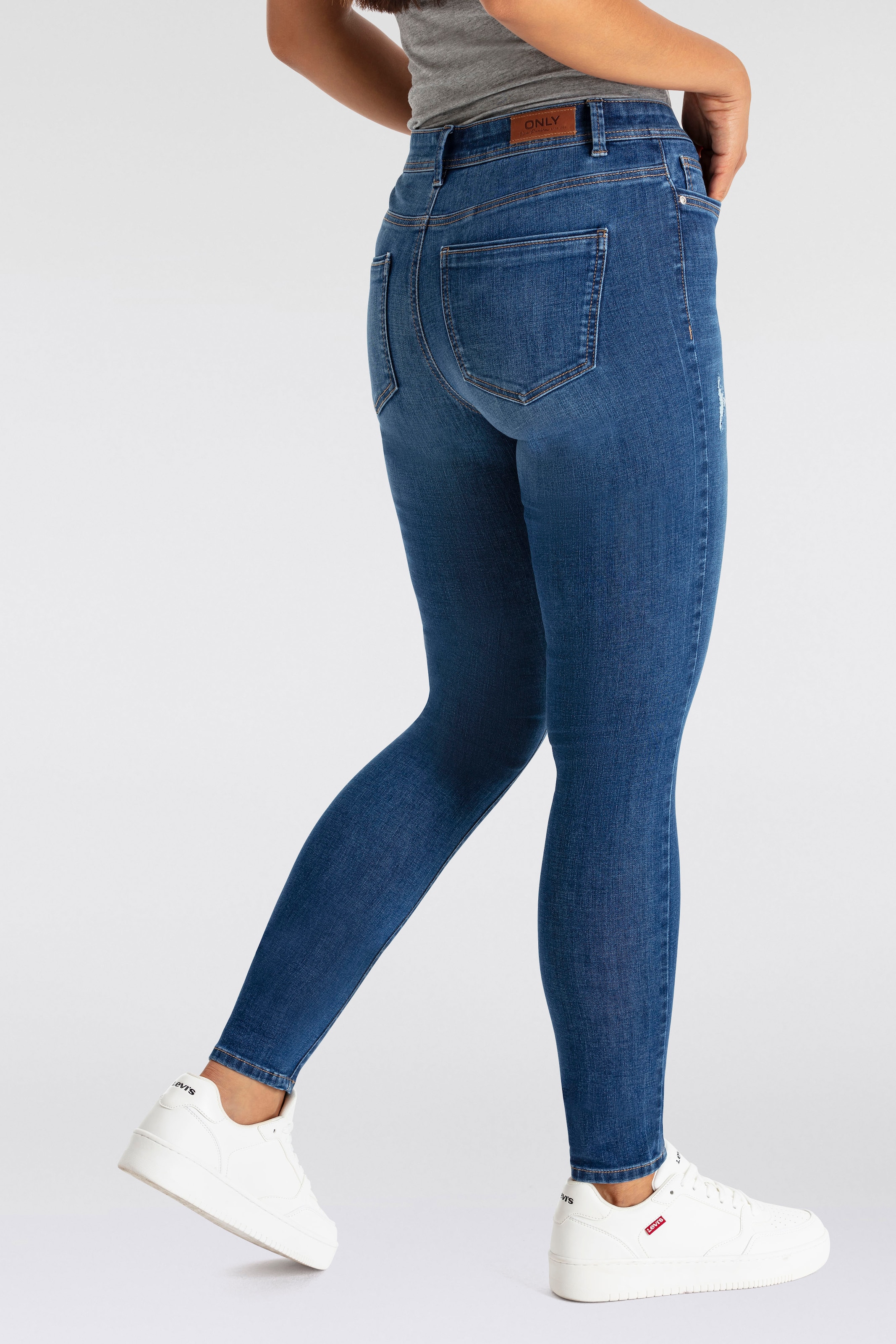 ONLY Skinny-fit-Jeans "ONLWOW MID SKINNY BJ" günstig online kaufen