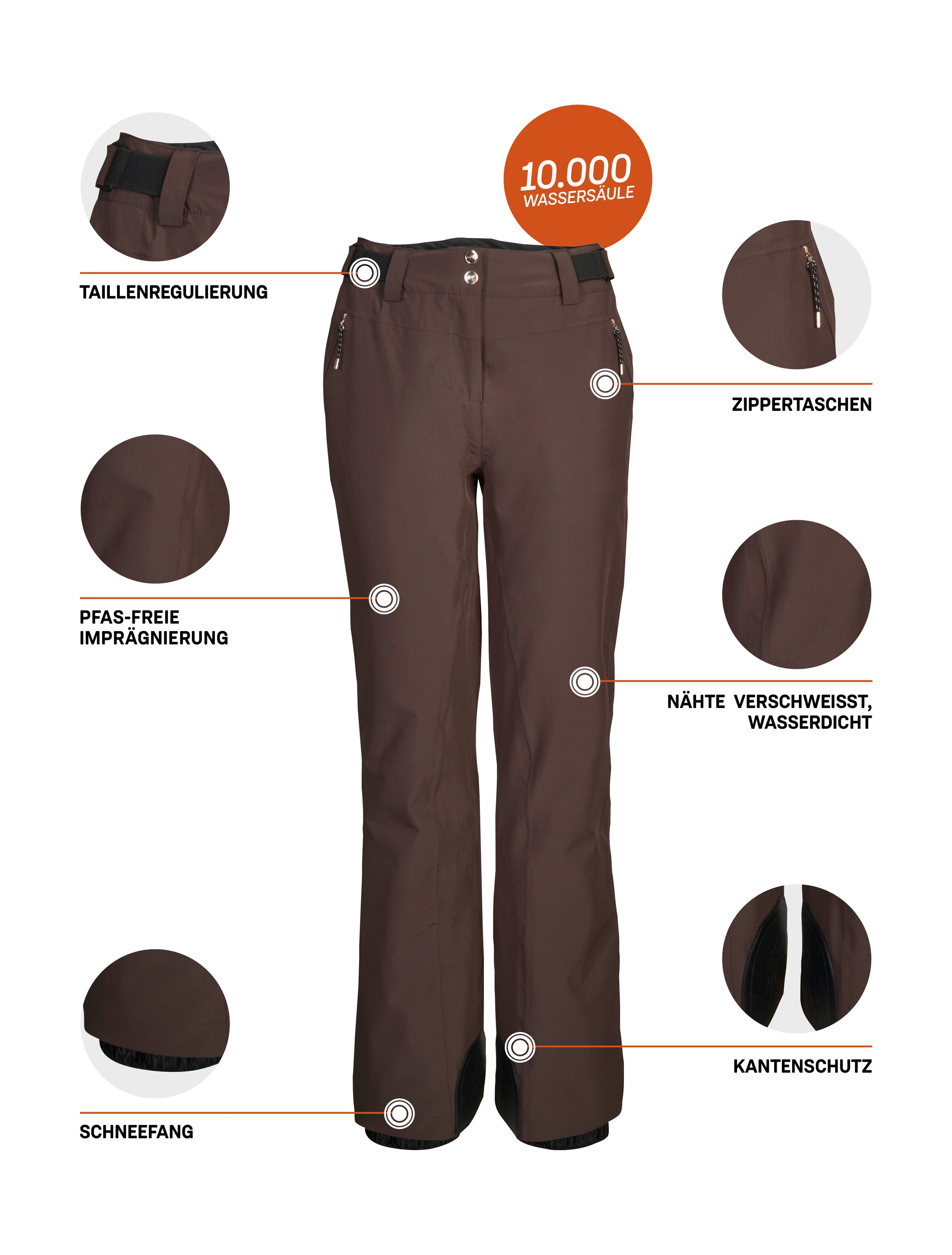 Killtec Skihose »KSW 311 WMN SKI PNTS«  Wasserdichte, atmungsaktive Skihose mit Schneefang und Kantenschutz