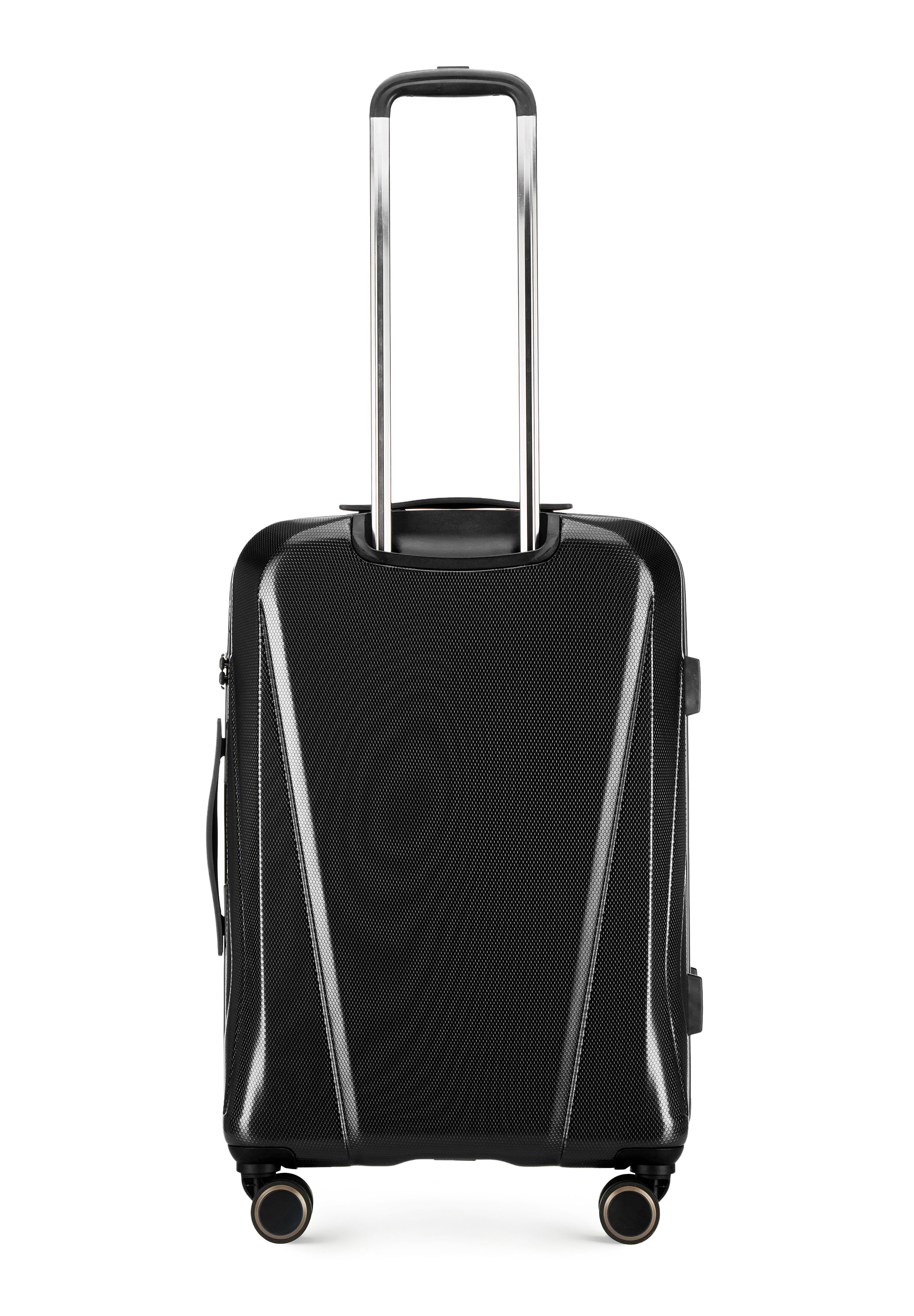 WITTCHEN Koffer »EXPLORER LINE«, (nein), 4 Rollen, Medium Black Geometric Polycarbonate Suitcase / WITTCHEN