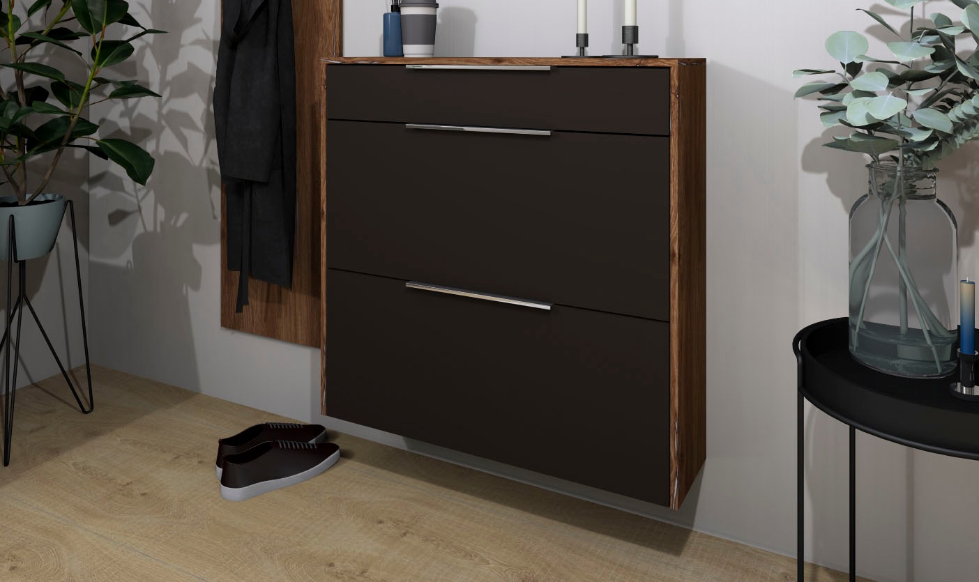 borchardt Möbel Schuhschrank "Olivia", Wandmontage, stehende Montage & Glas günstig online kaufen