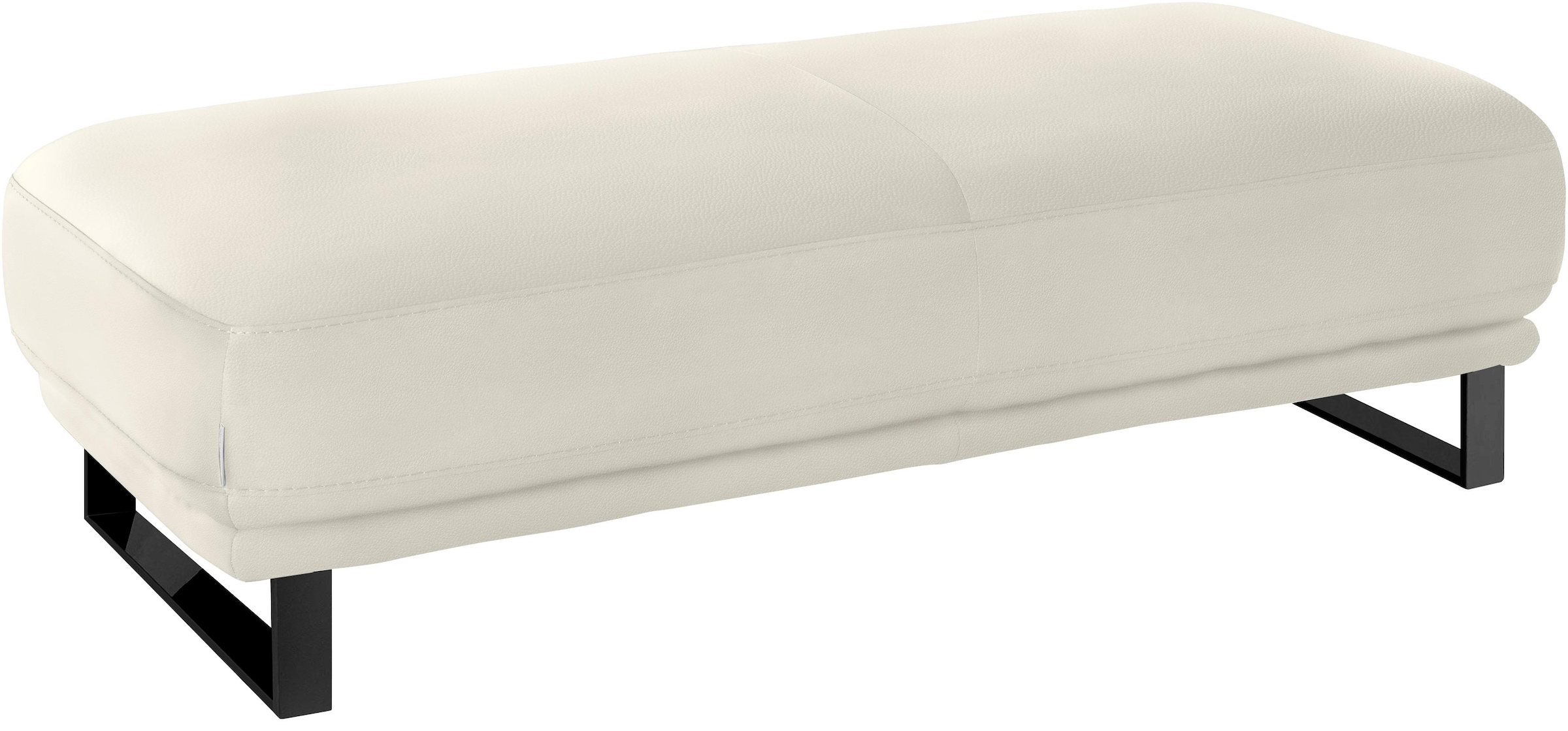 W.SCHILLIG Hocker »montanaa« mit Metallkufen in Schwarz pulverbeschichtet, Breite 141 cm