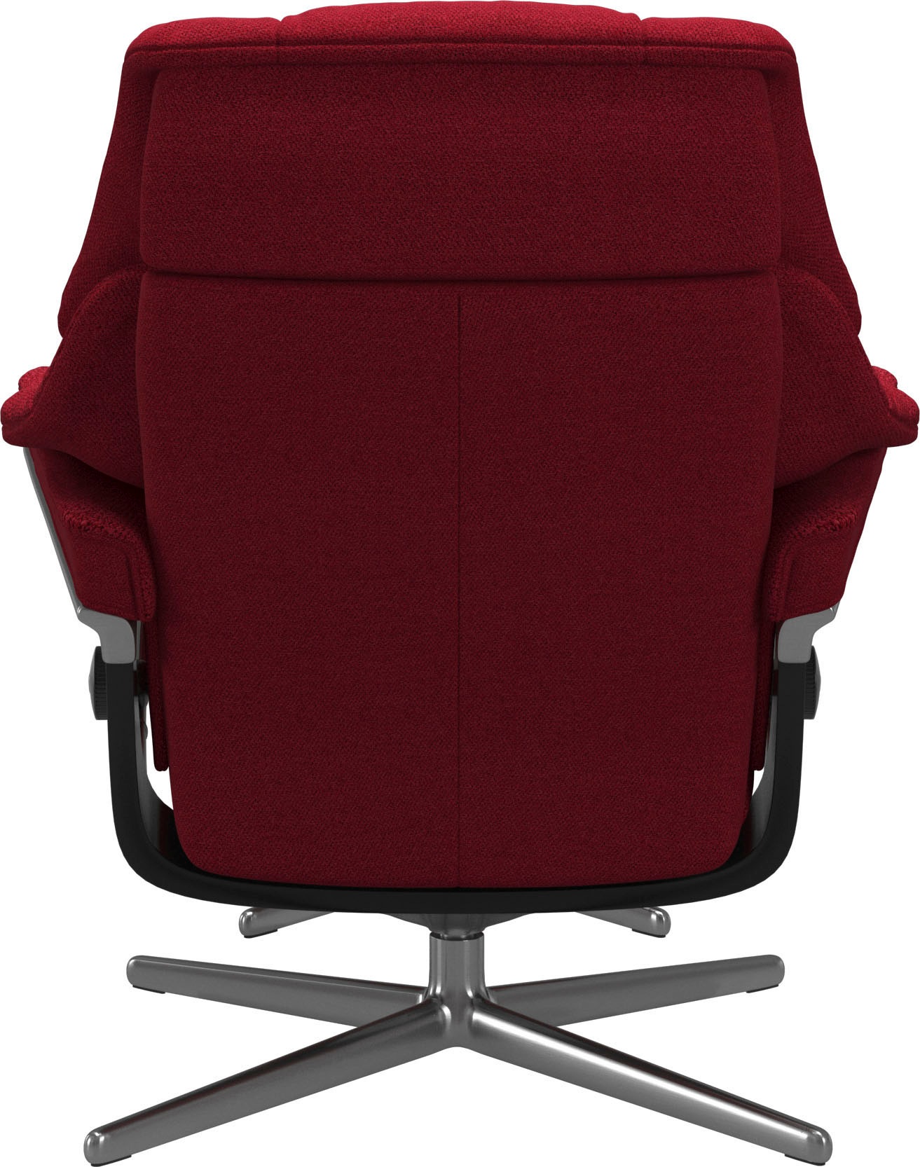 Stressless® Relaxsessel »Reno«, (Set, Relaxsessel mit Hocker), mit Hocker, mit Cross Base, Größe S, M & L, Holzakzent Schwarz