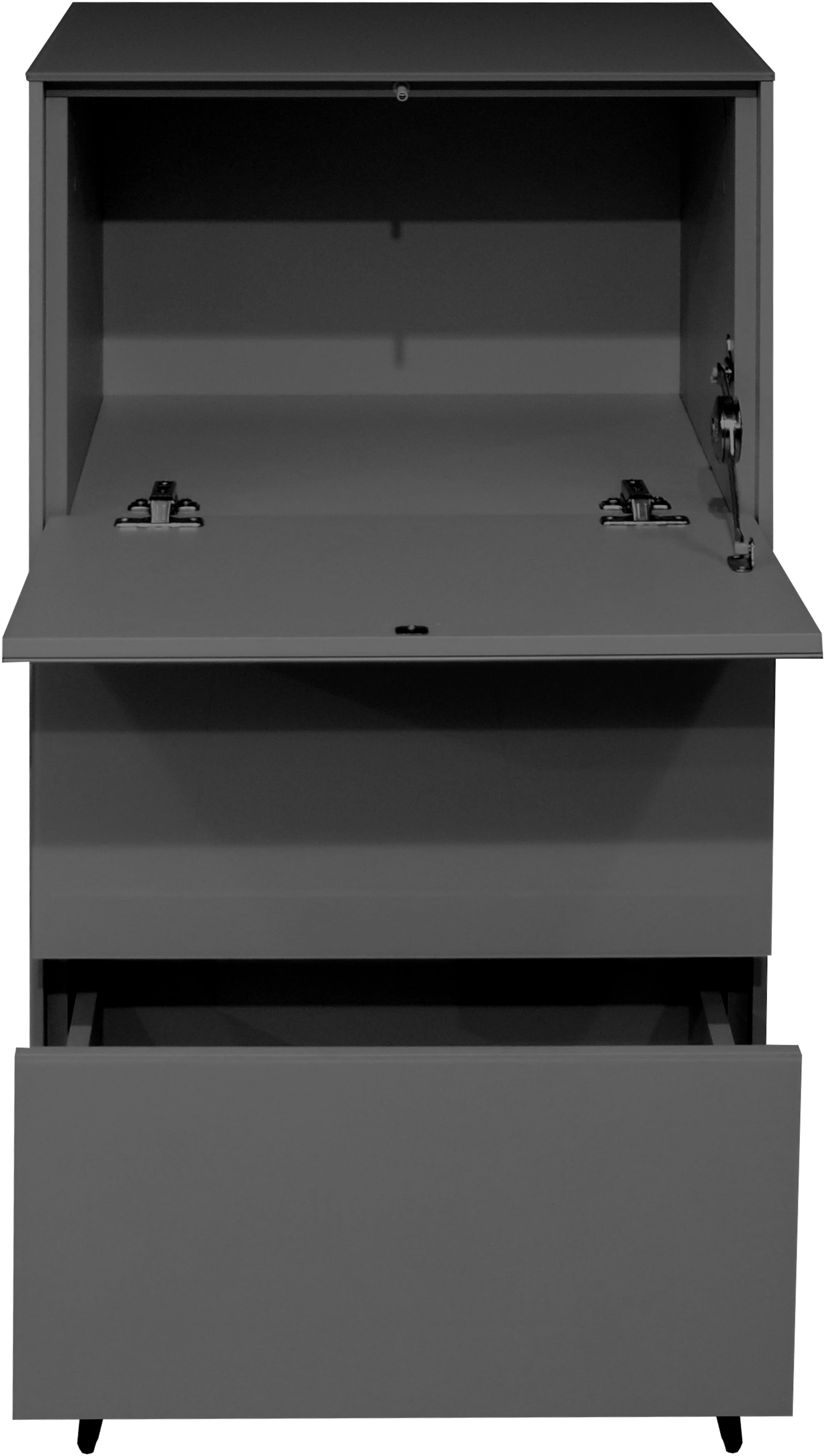 Mäusbacher Kommode »Imola TOPSELLER!«, Kommode mit Glasfront und Glasoberplatte