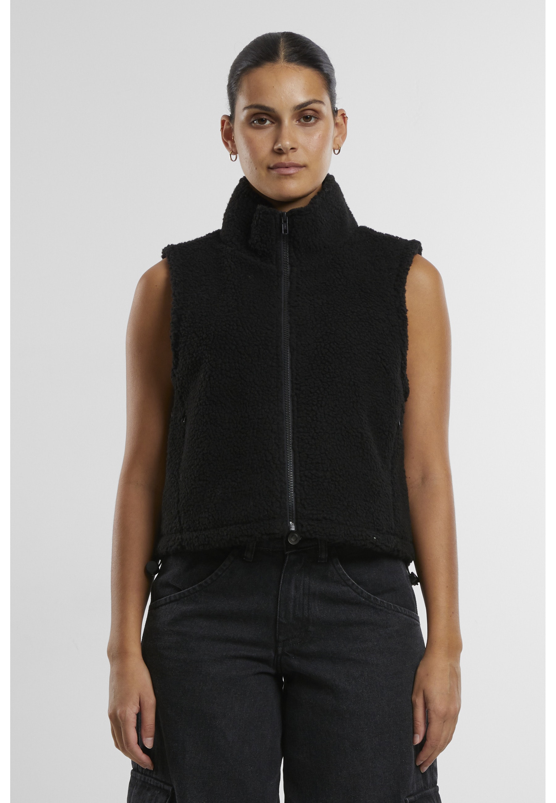 URBAN CLASSICS Steppweste »Urban Classics Ladies Short Sherpa Vest«