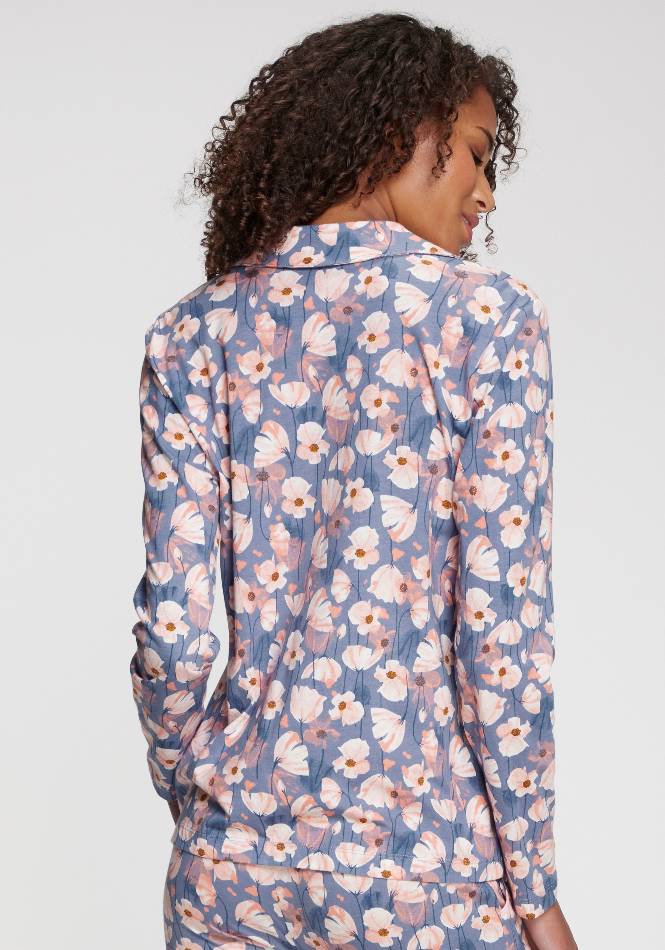 Vivance Dreams Pyjamaoberteil, mit schönem Allover-Muster