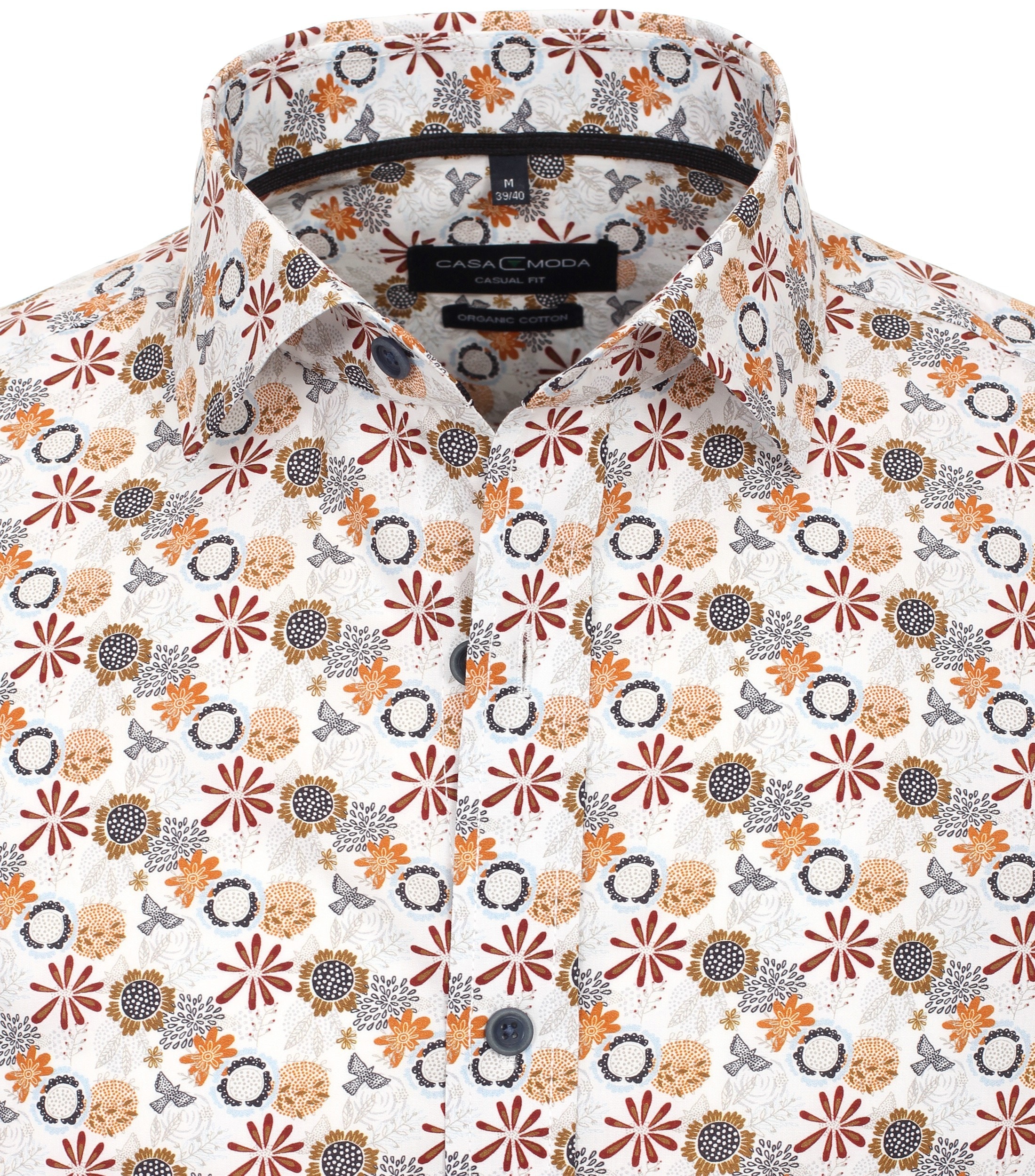 CASAMODA Langarmhemd »CASAMODA Freizeithemd "Green"-Kollektion Print«