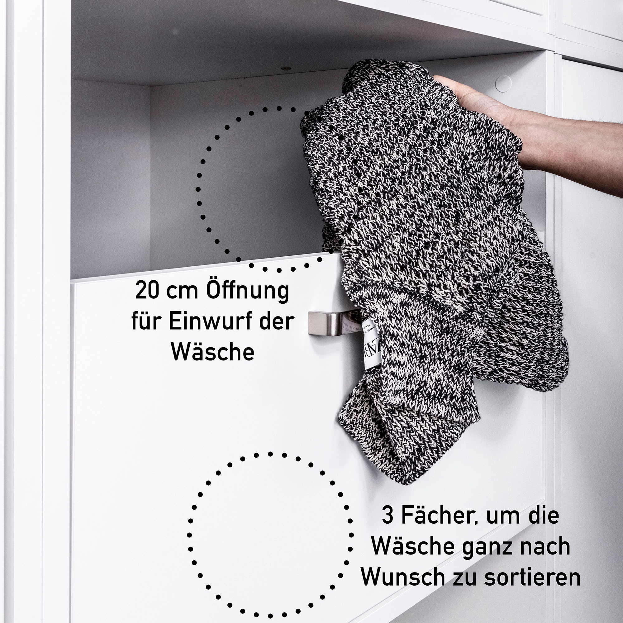 Inter Link Mehrzweckschrank-Set »Norela, Waschmaschinenumbauschrank, Geräteschrank mit Wäscheschrank« 8 Stk. tlg.