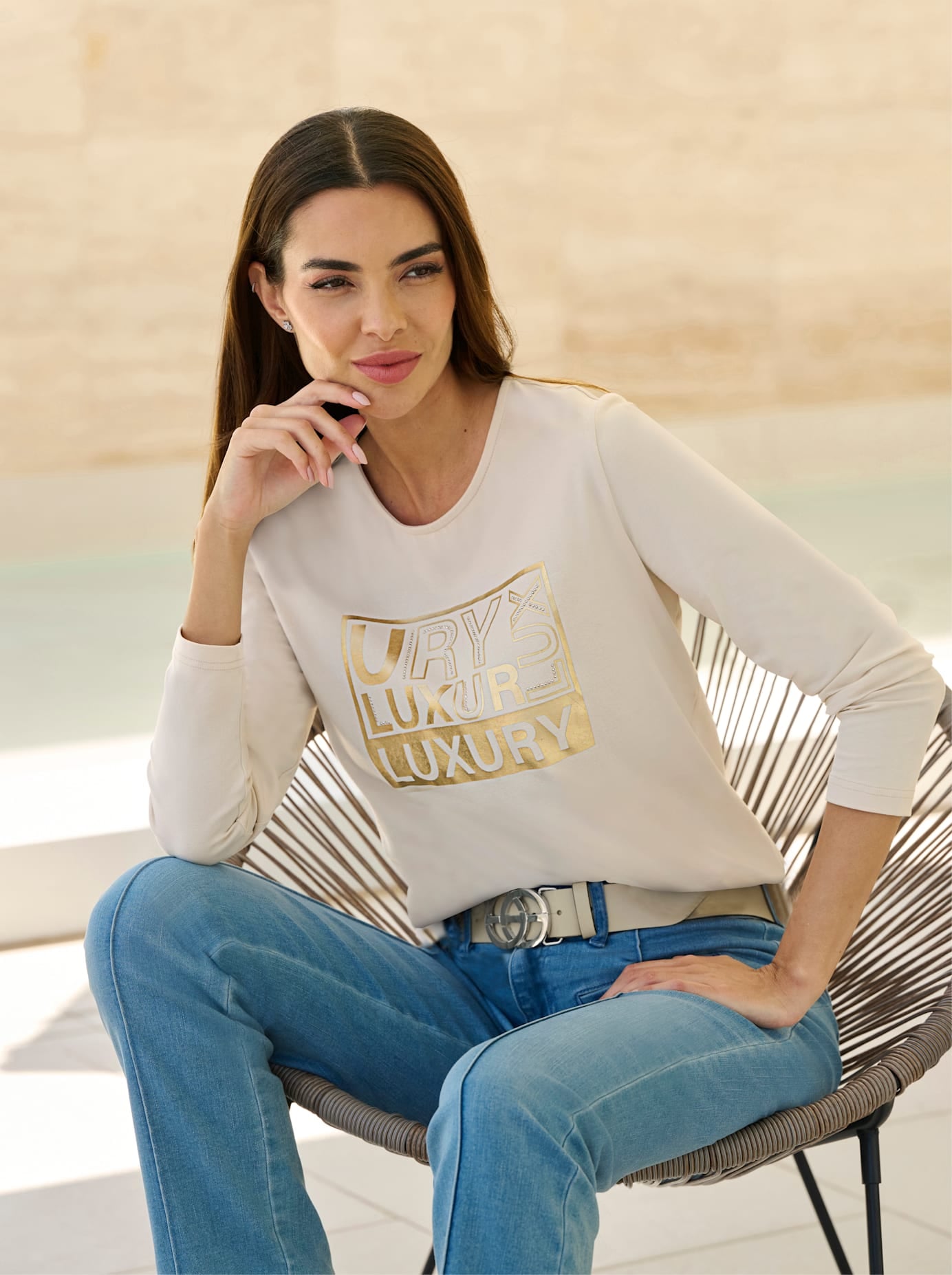 heine Langarmshirt "Shirt", (1 tlg.) günstig online kaufen