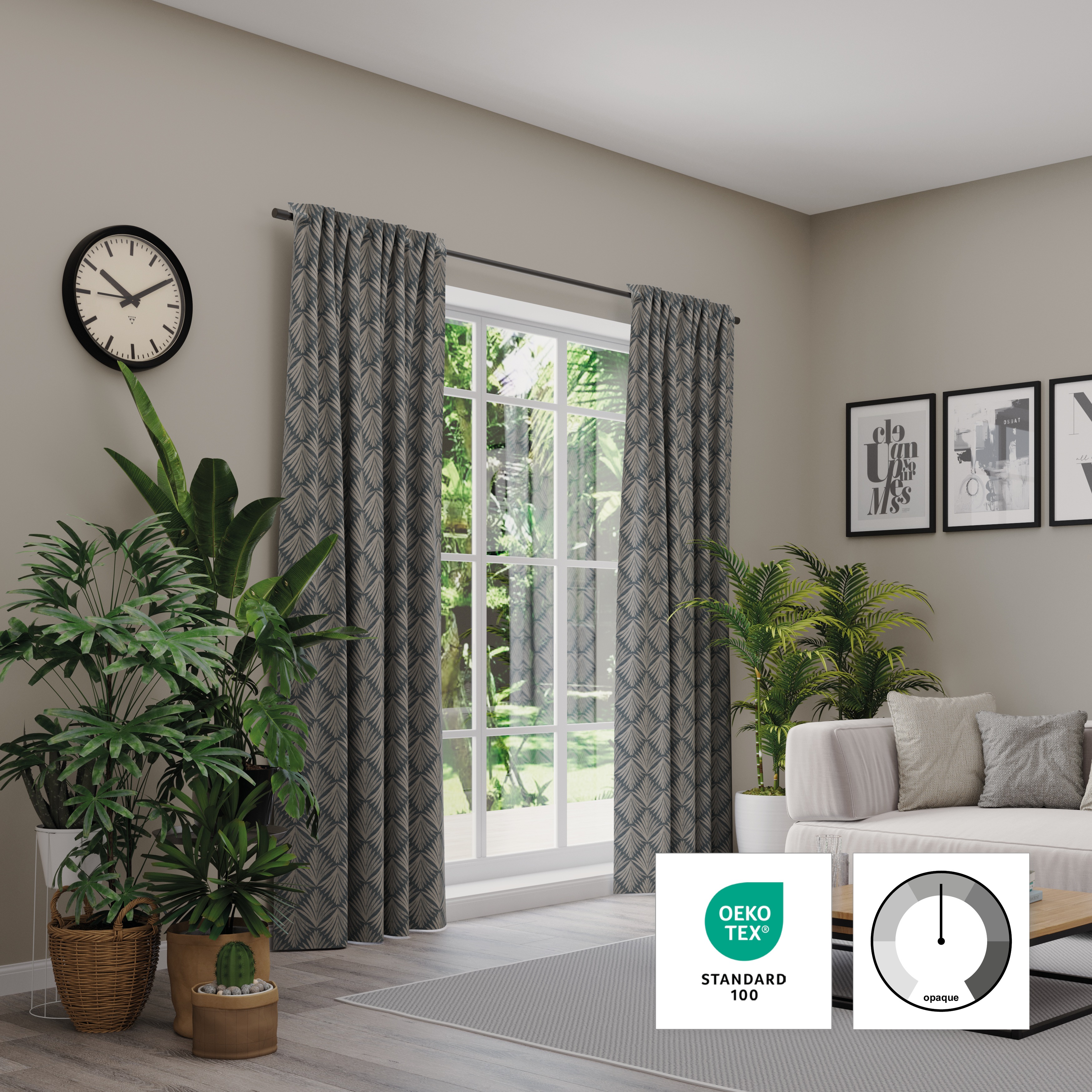 Thumbnail - Neutex for you Vorhang "Como" Multifunktionsband 1 Stk. tlg. moderne Klassik