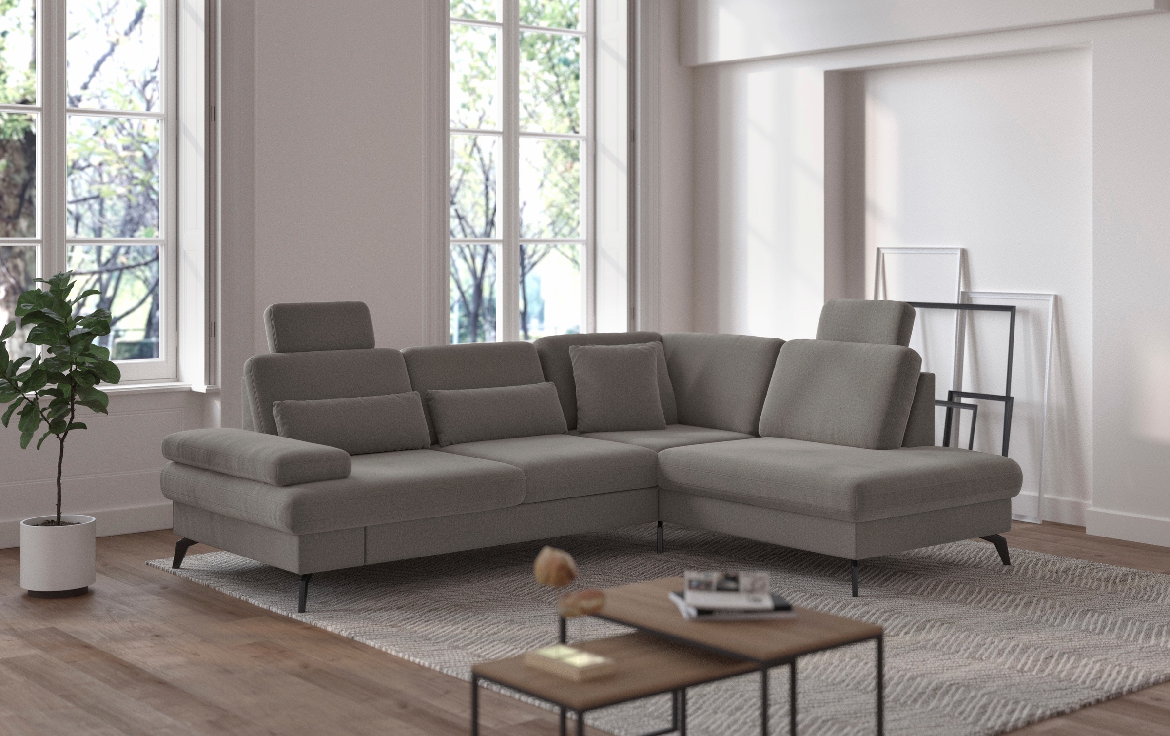 sit&more Ecksofa "Morris L-Form, inkl. Sitztiefenverstellung" wahlweise mit günstig online kaufen