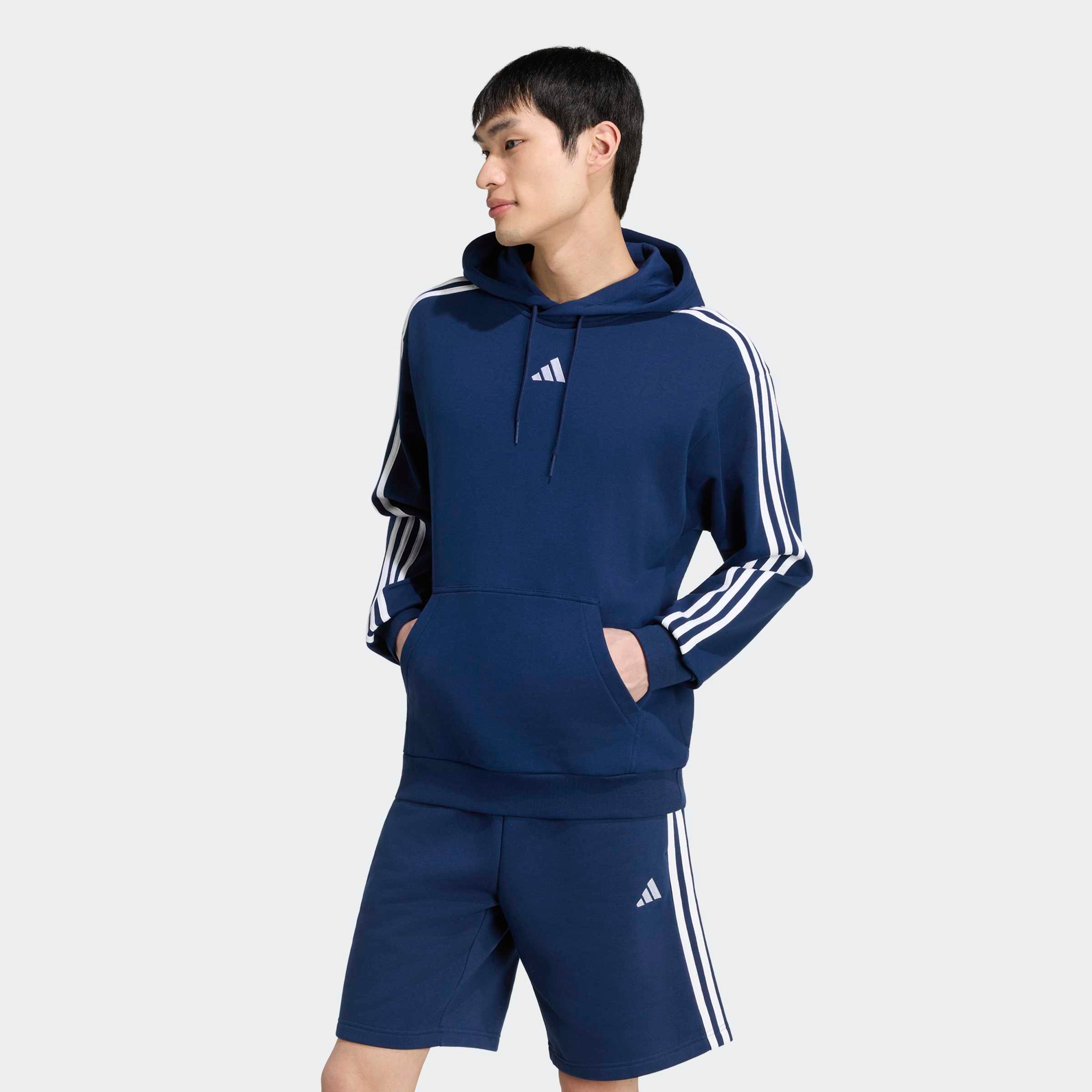 adidas Sportswear Kapuzensweatshirt "ESSENTIALS 3-STREIFEN FRENCH TERRY HOODIE"