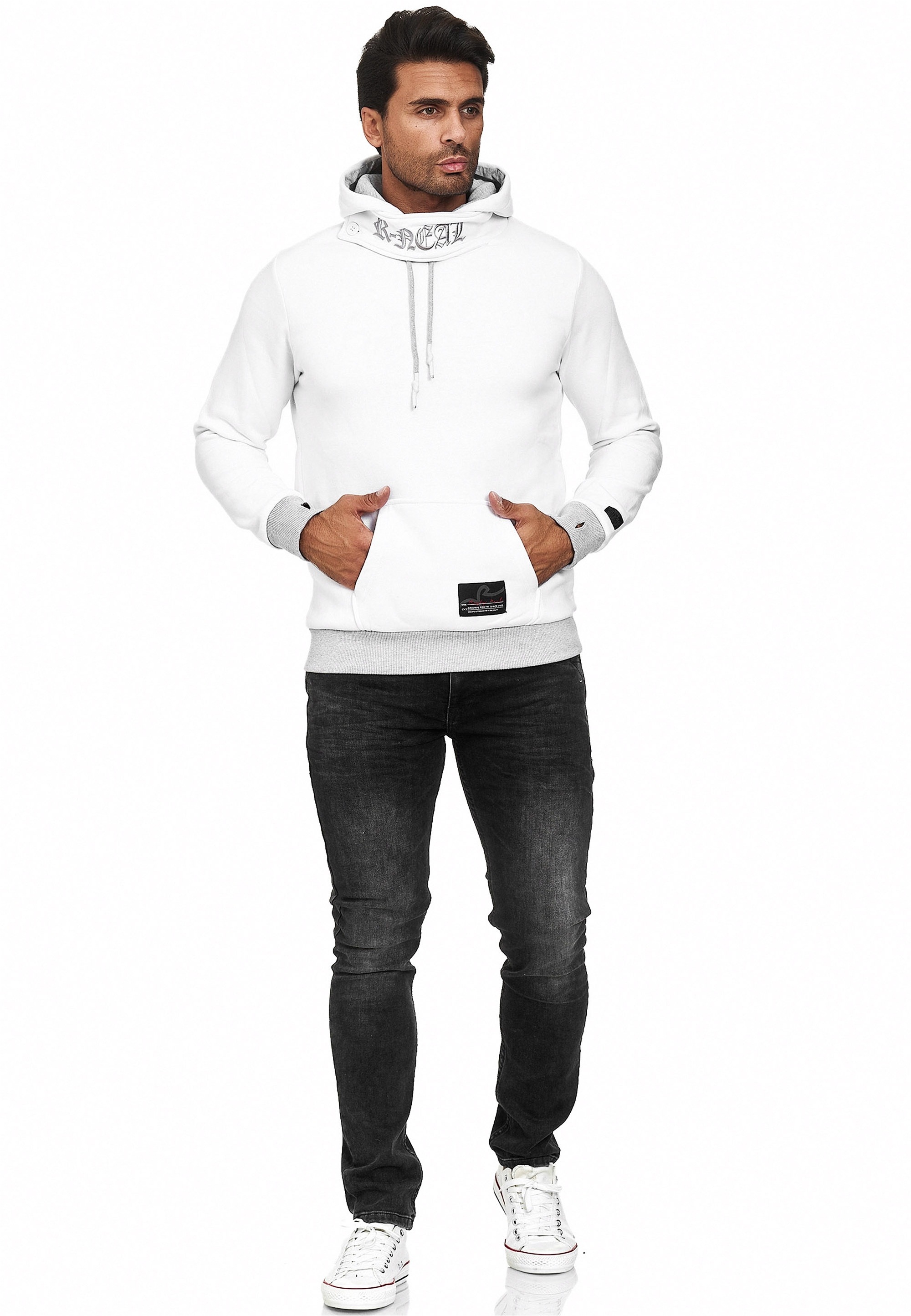 Rusty Neal Kapuzensweatshirt, mit modernem Schnitt