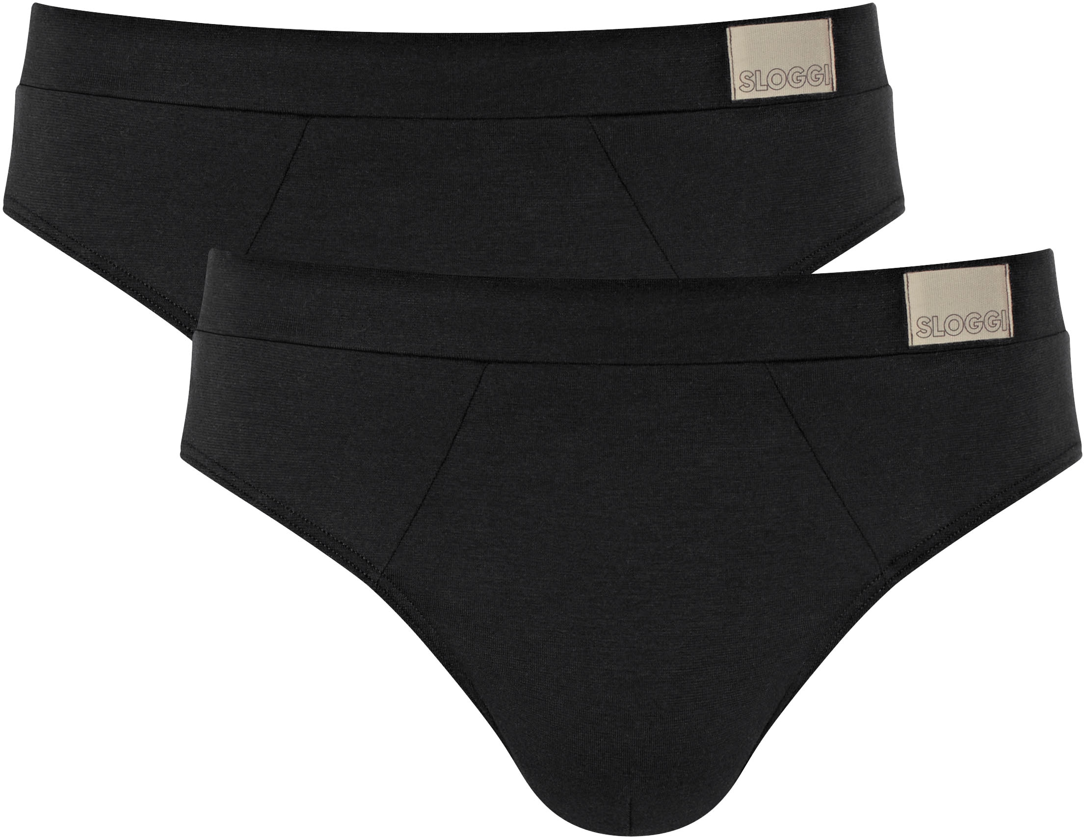 sloggi Slip "men GO Natural Brief C2P", (2er Pack), Tunnelbund