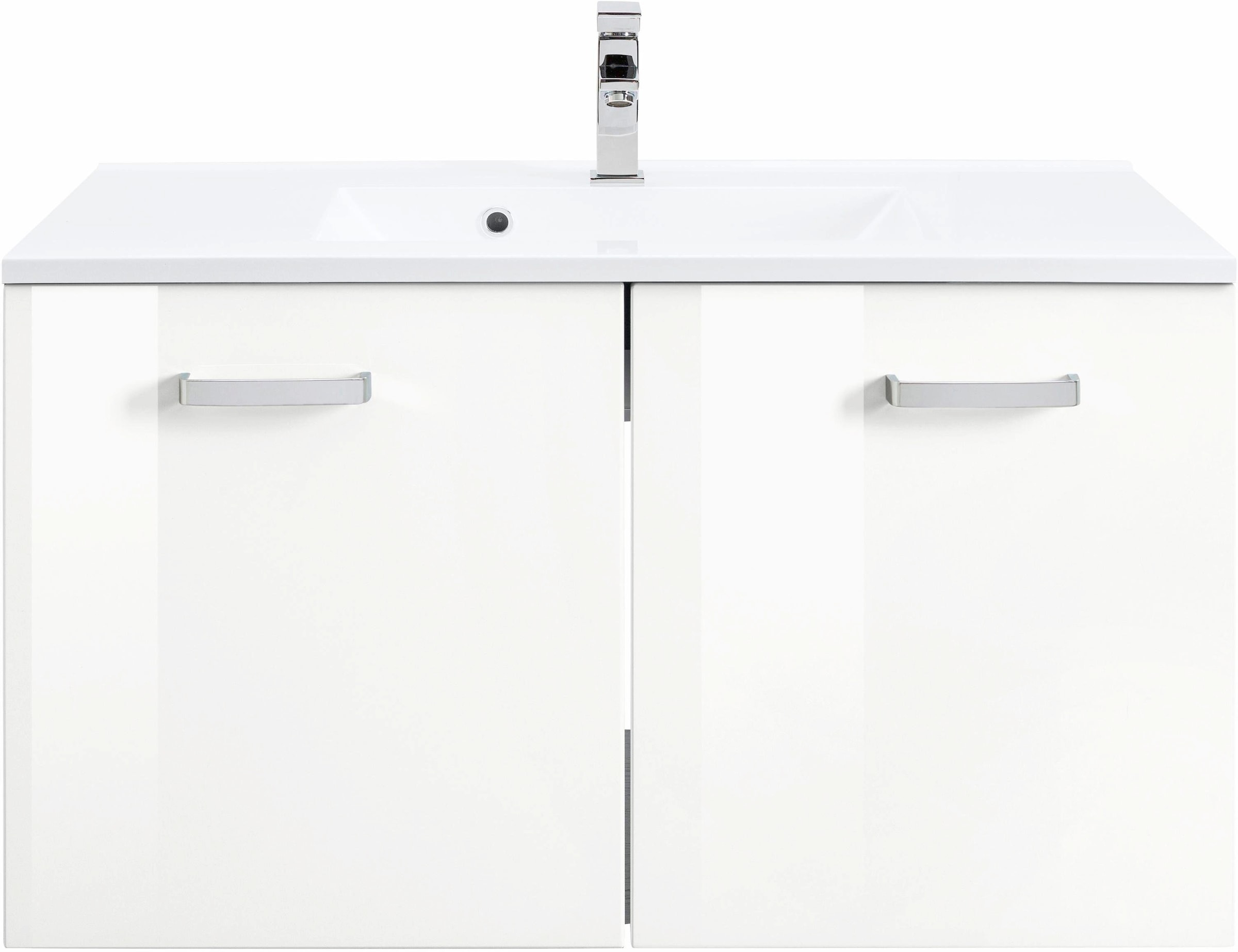 welltime Waschbeckenunterschrank »Ravenna«, Badmöbel, Waschtisch inkl. Waschbecken, Breite 80 cm