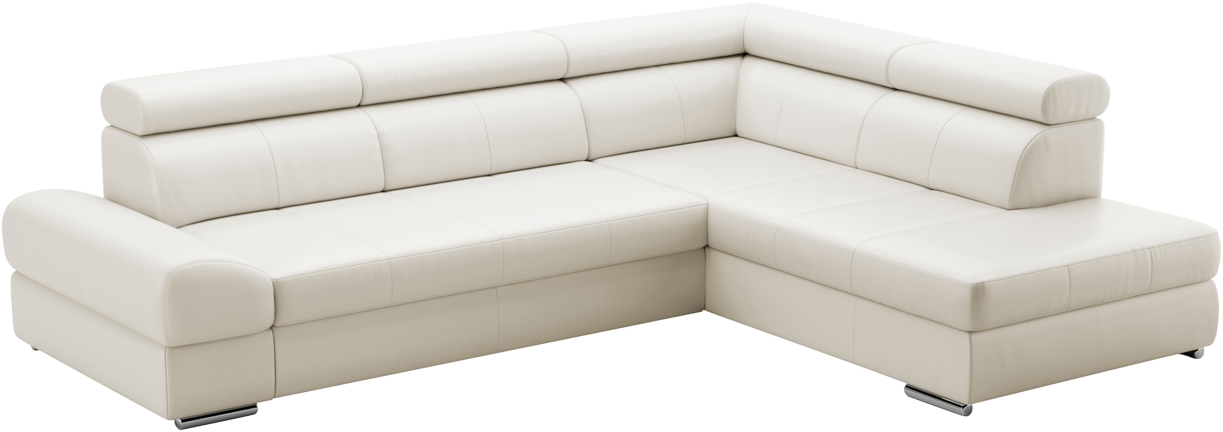 sit&more Ecksofa »Broadway L-Form«, mit verstellbaren Kopfteilen, wahlweise mit Bettfunktion