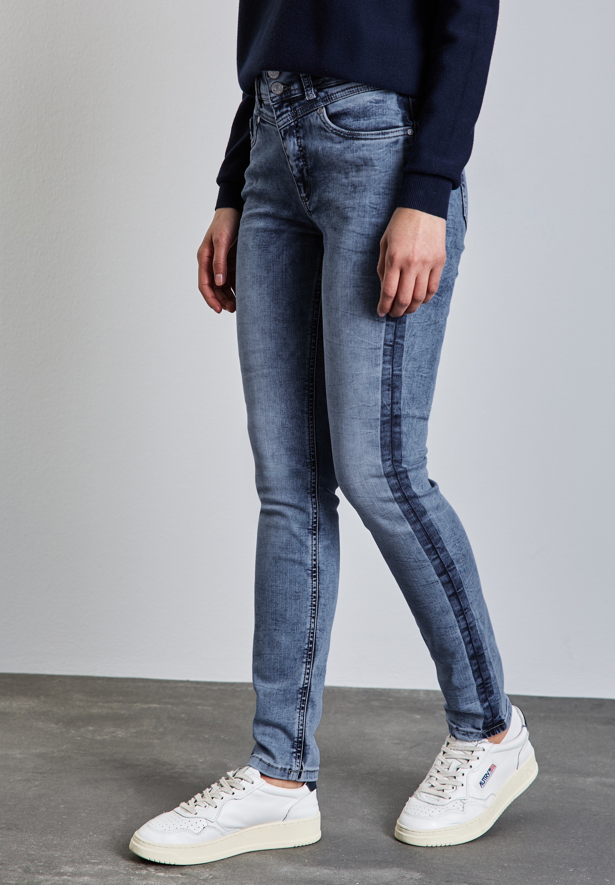 STREET ONE Slim-fit-Jeans, Middle Waist