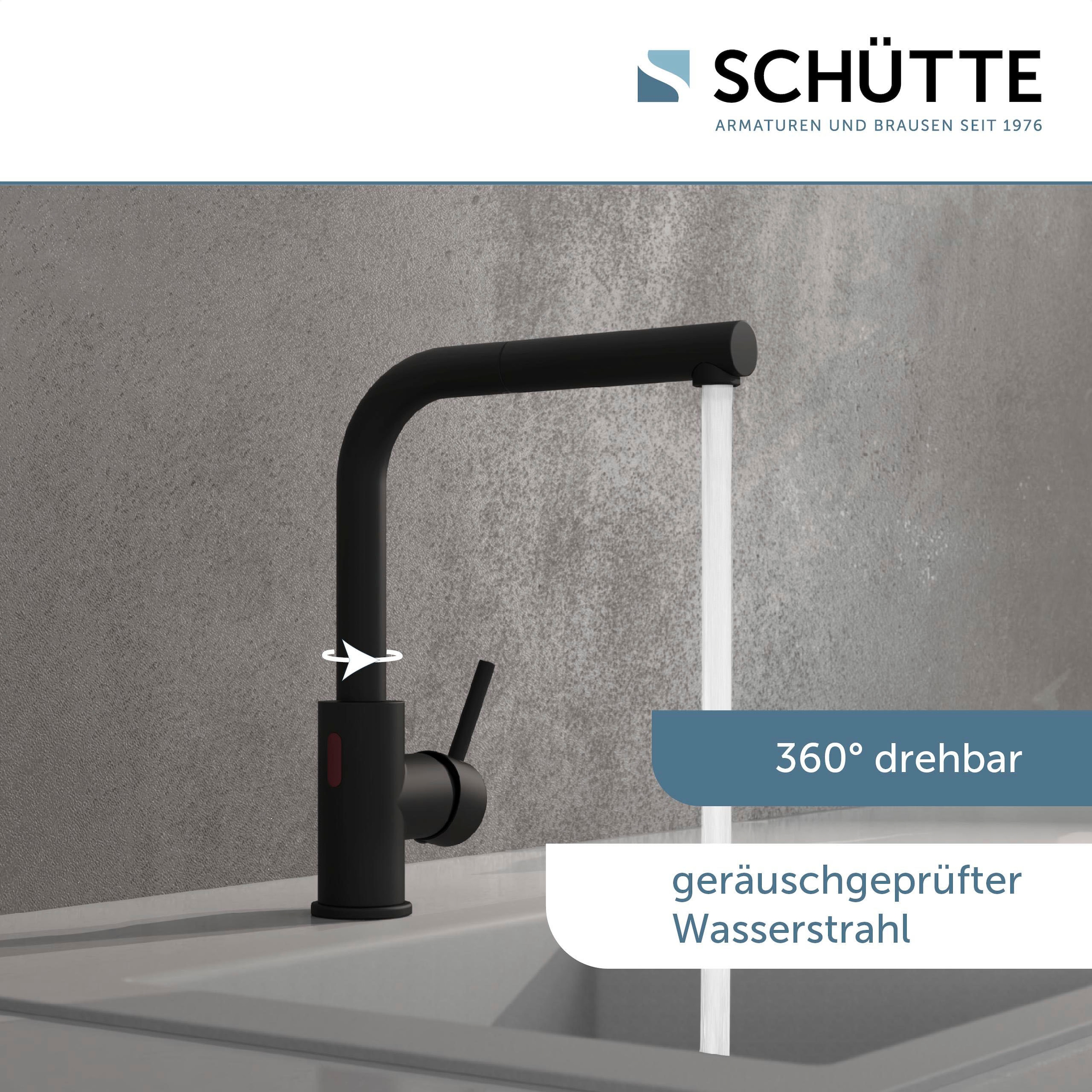 Schütte Spültischarmatur »VITAL«, (1 St.), Infrarottechnologie/Cold-Start-Fkt./360° schwenkbar /Eco-Click-Fkt.