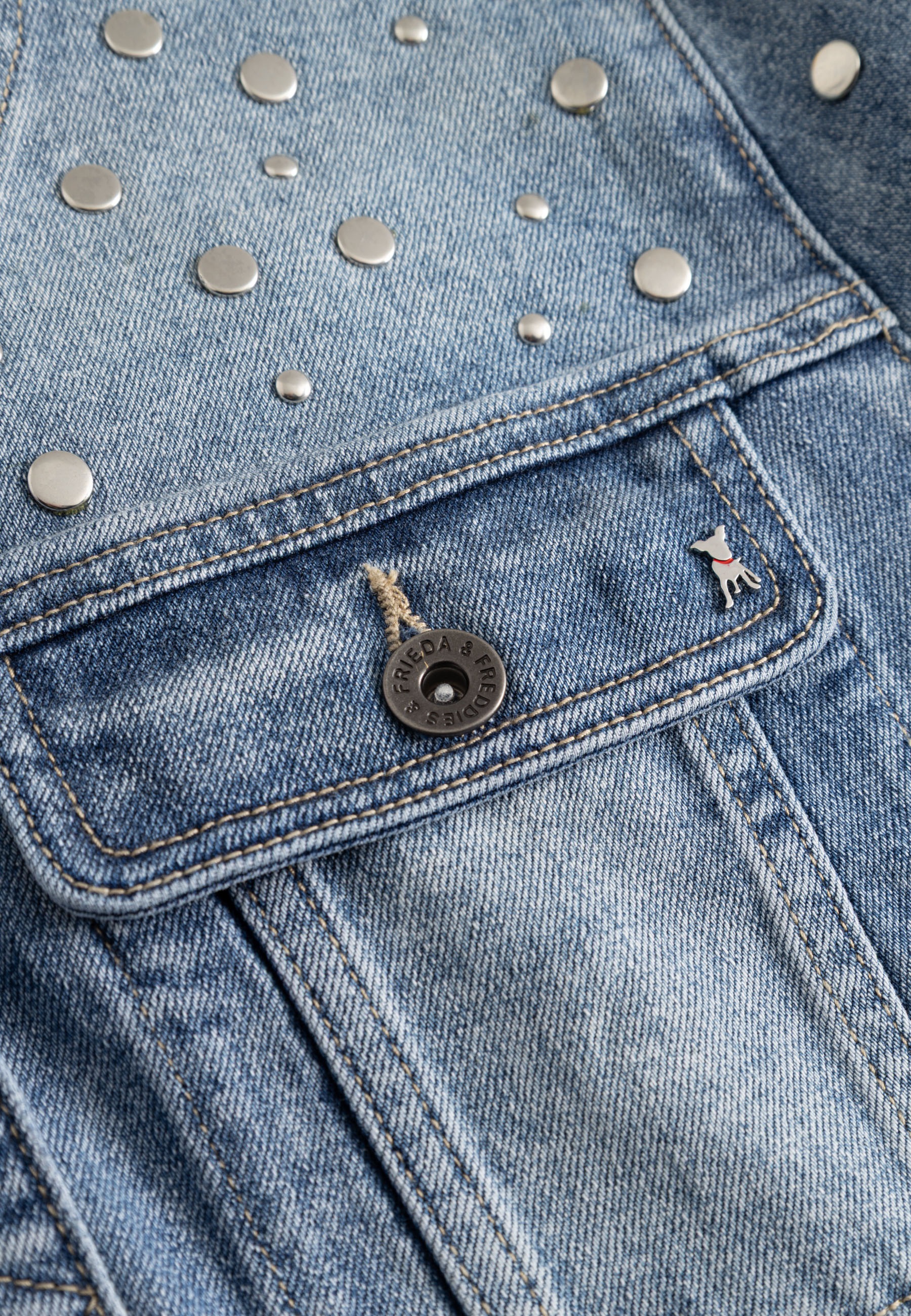 Frieda & Freddies Jeansjacke »Denim Jacket« 1 Stk. tlg. ohne Kapuze