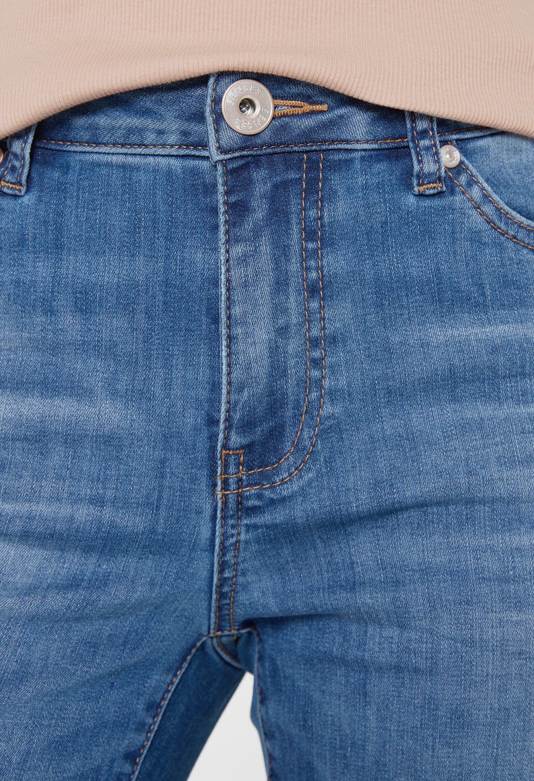 SENSES.THE LABEL Regular-fit-Jeans, mit verkürztem Bein