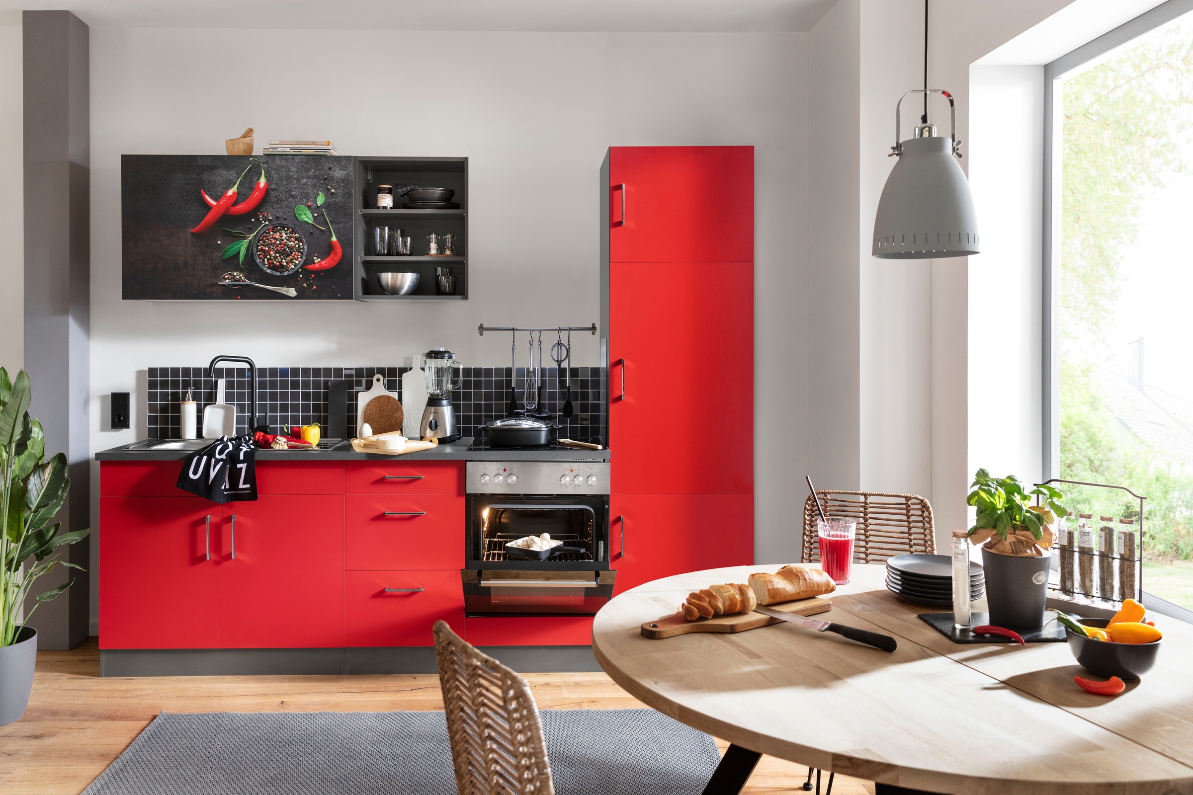 KOCHSTATION Küchenzeile "KS-Paris – Küchen mit einzigartigen Fotomotiven au günstig online kaufen