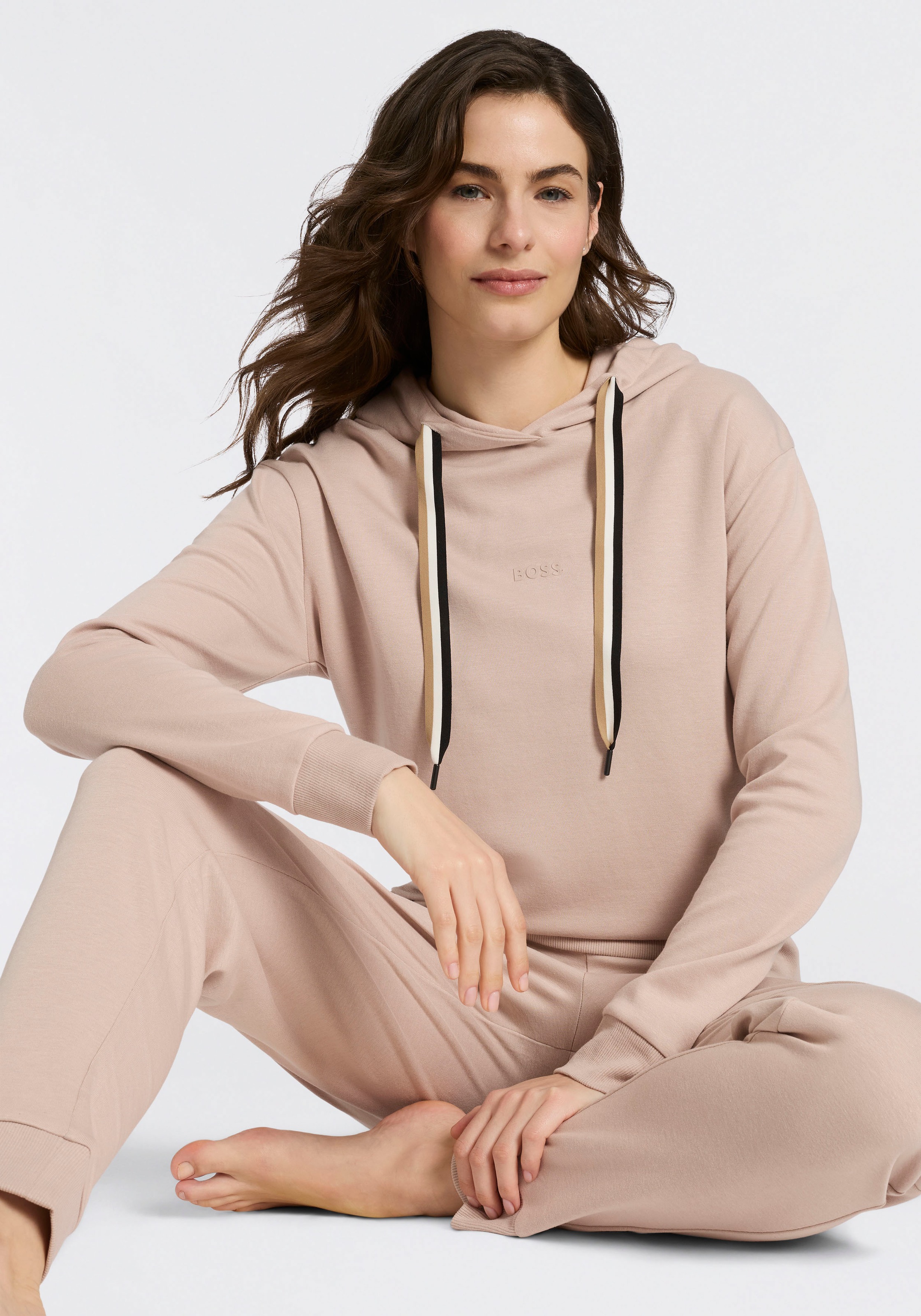 BOSS Hoodie "CP Stripe Hoodie", mit kontrastfarbener Kordel günstig online kaufen