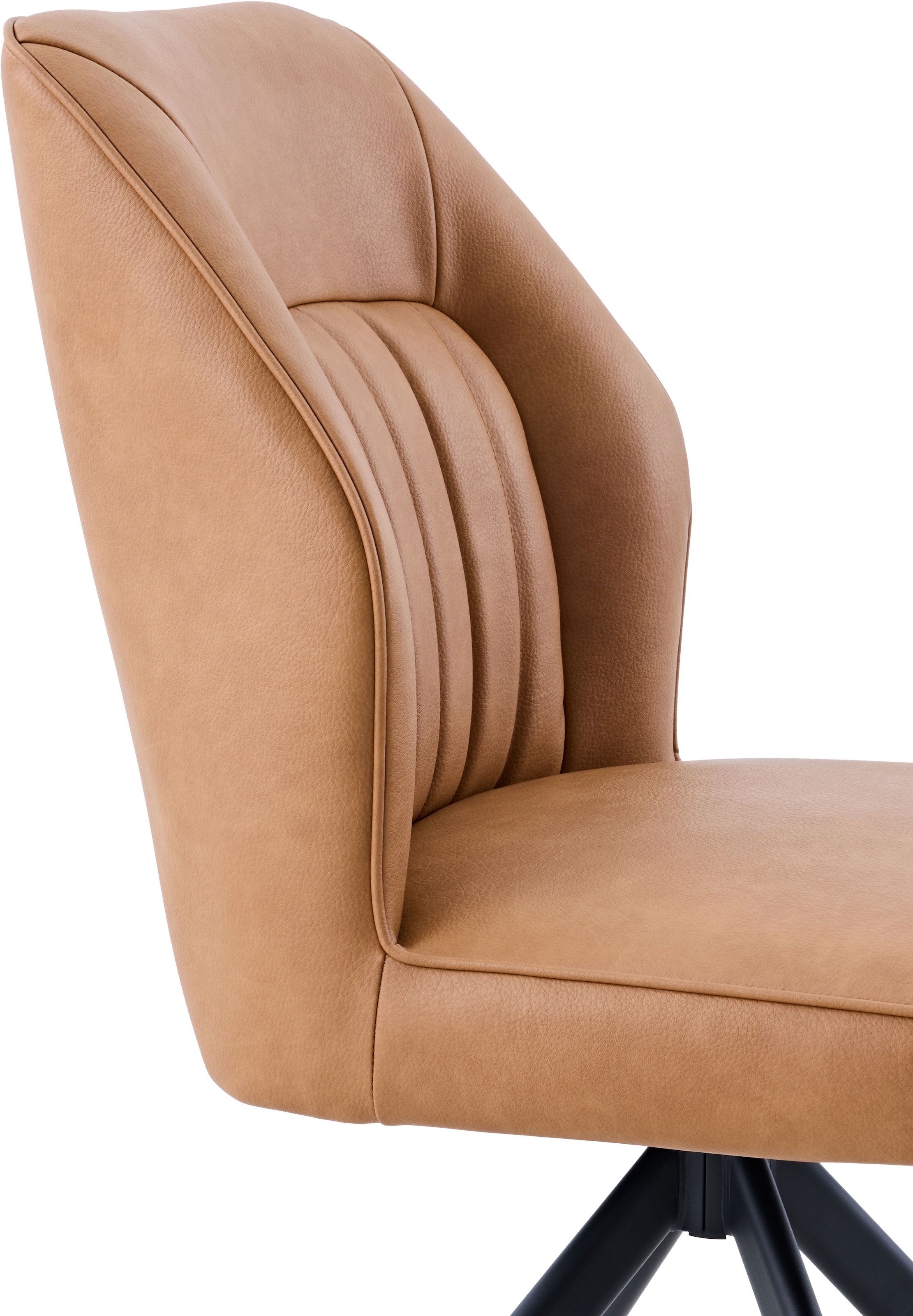 HELA 4-Fußstuhl »PRIZZI« (Set) 2 Stk.4-Fuß, 360° drehbar, Gestell oval, gepolstert, Lederoptik