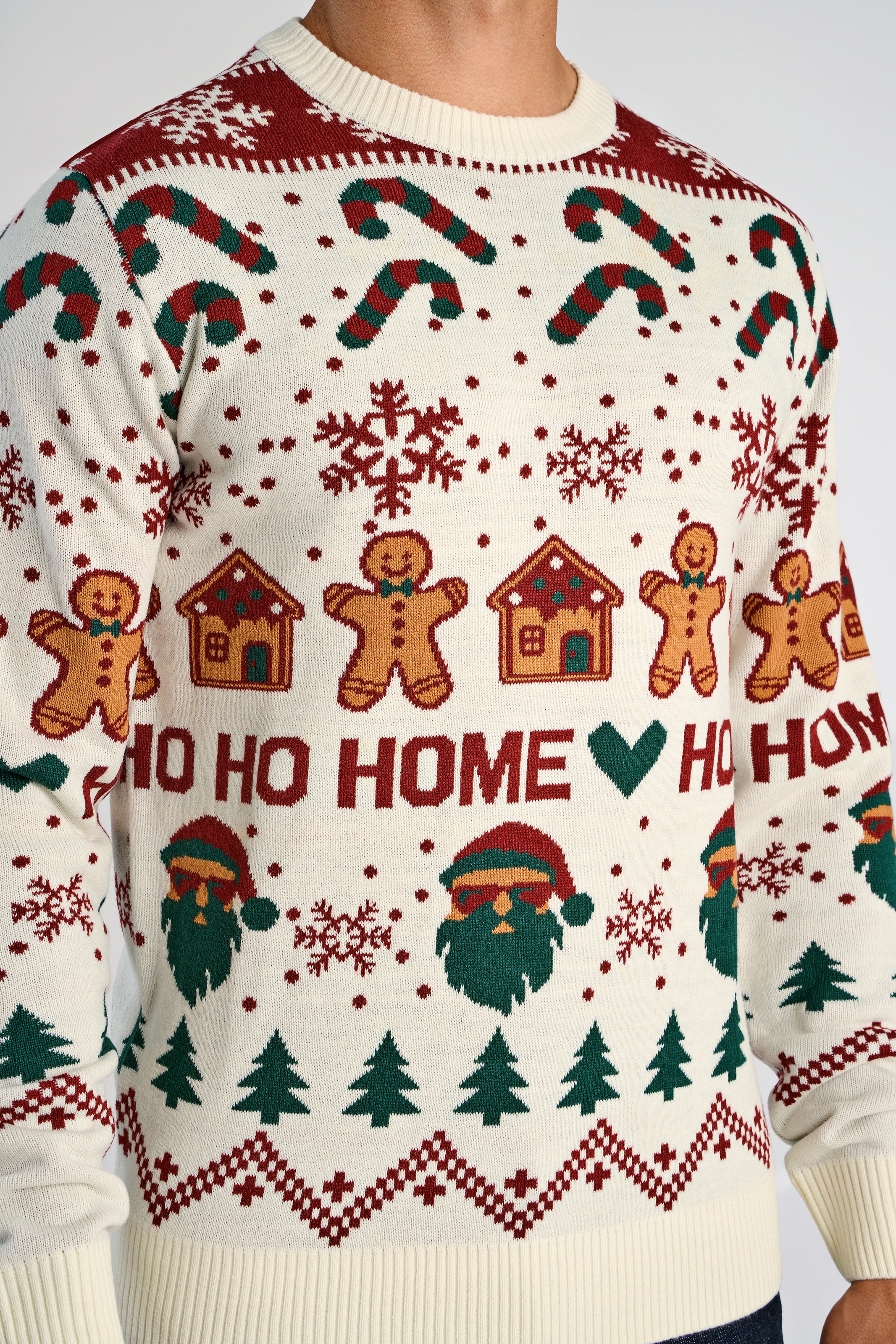 LINDBERGH Weihnachtspullover mit Intarsien Muster günstig online kaufen