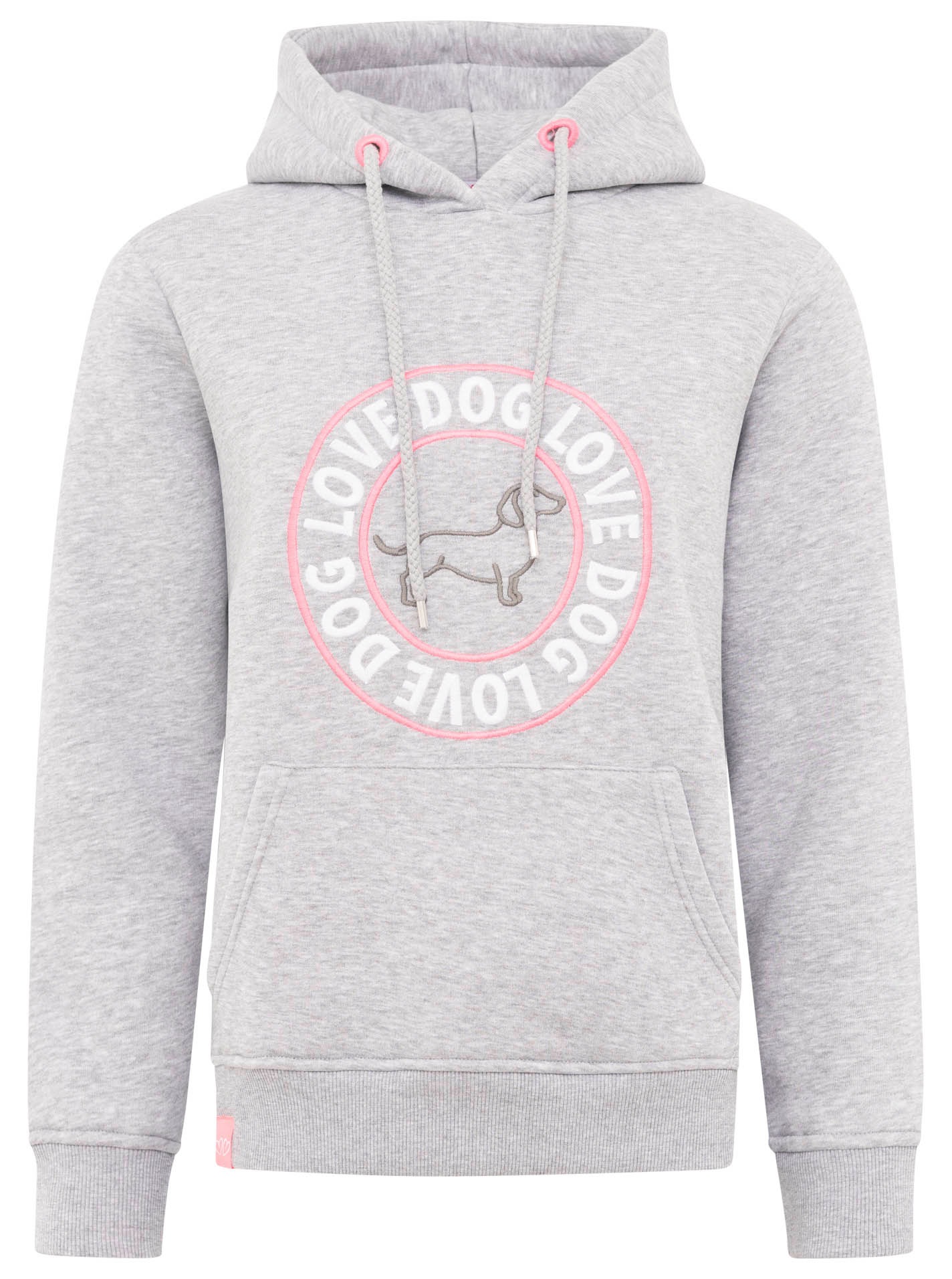 Zwillingsherz Hoodie ""Dog Love"", Kapuzensweatshirt mit gesticktem Dackel- günstig online kaufen