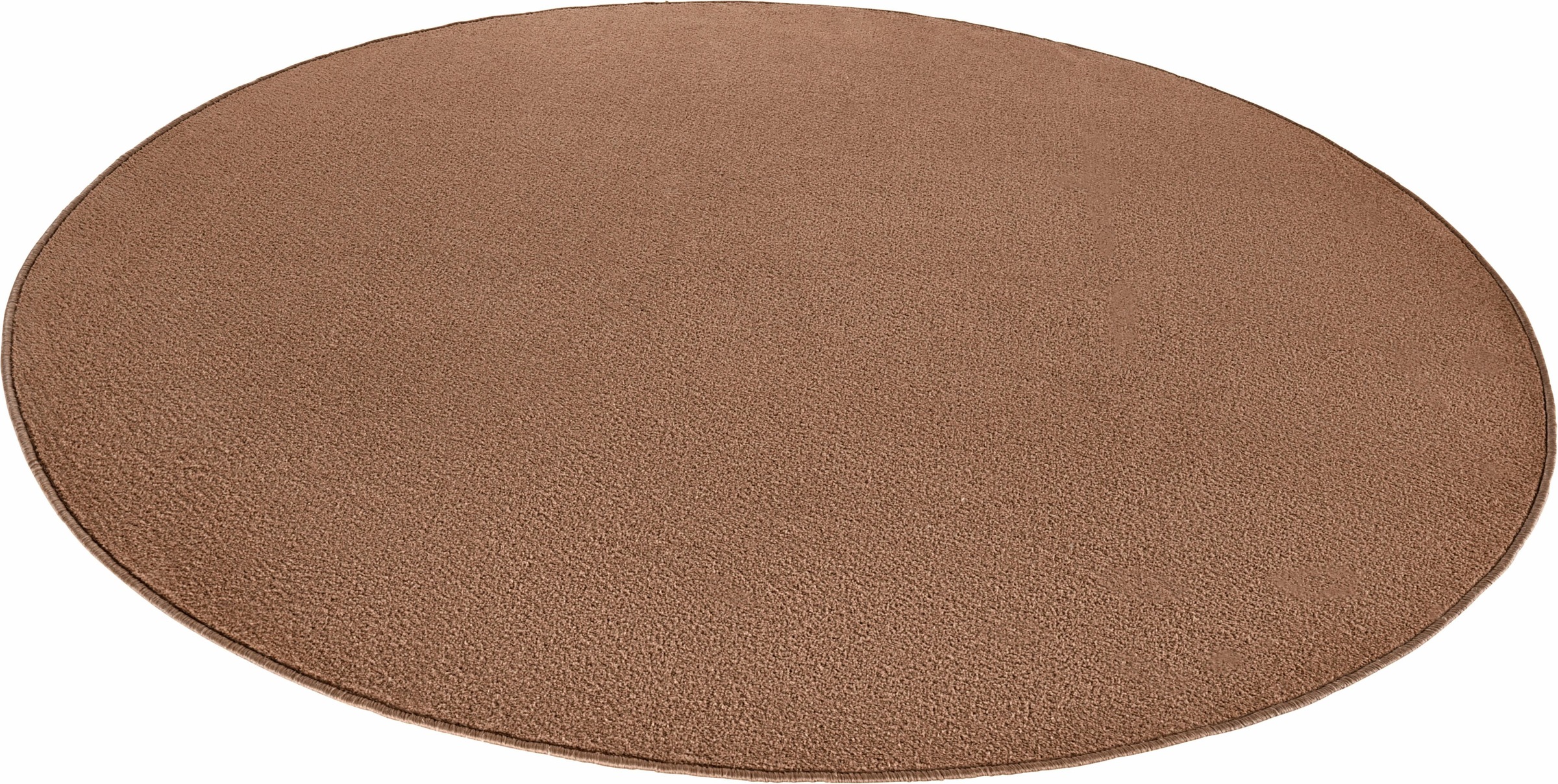 HANSE Home Teppich »Fancy«, rund, 7 mm Höhe, Kurzflor, Weich, Einfarbig, Wohnzimmer, Schlafzimmer, Esszimmer