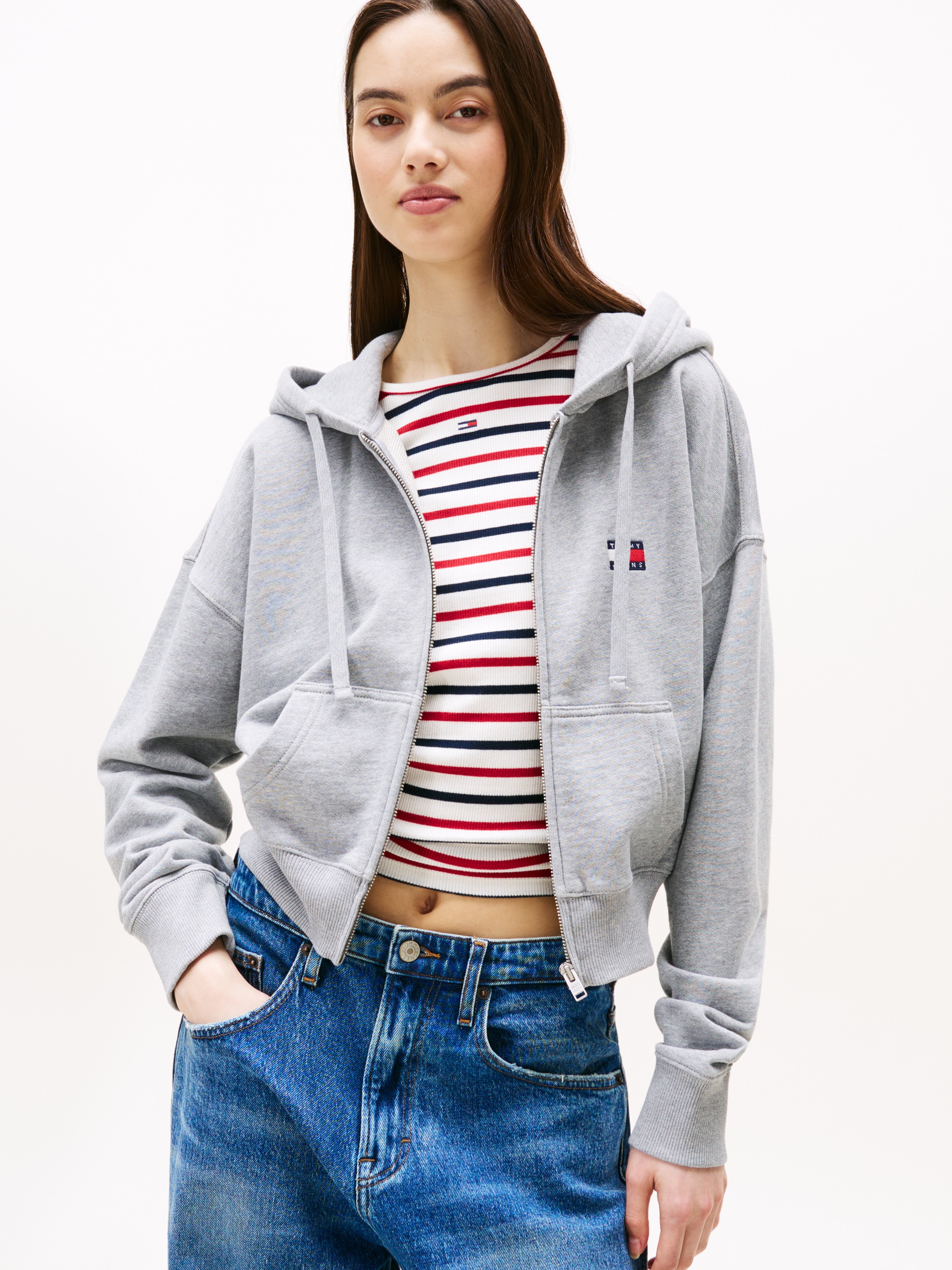 Tommy Jeans Kapuzensweatjacke "TJW BXY CRP ZIP THRU HOODIE" günstig online kaufen