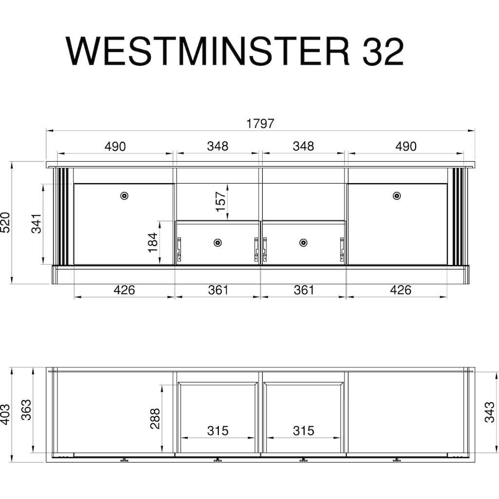 Home affaire Lowboard »Westminster«