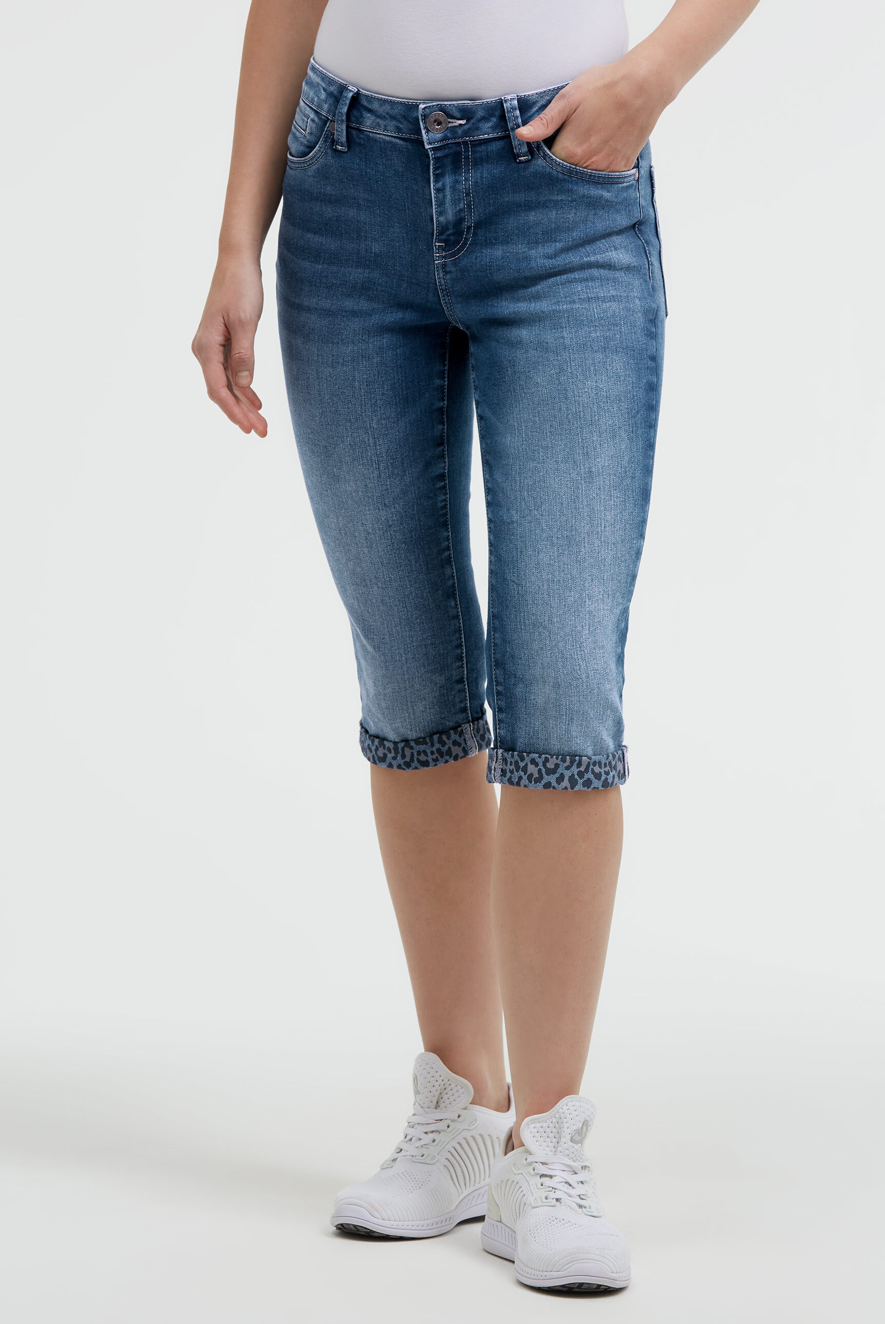 SOCCX Regular-fit-Jeans mit Turn-Up Saum