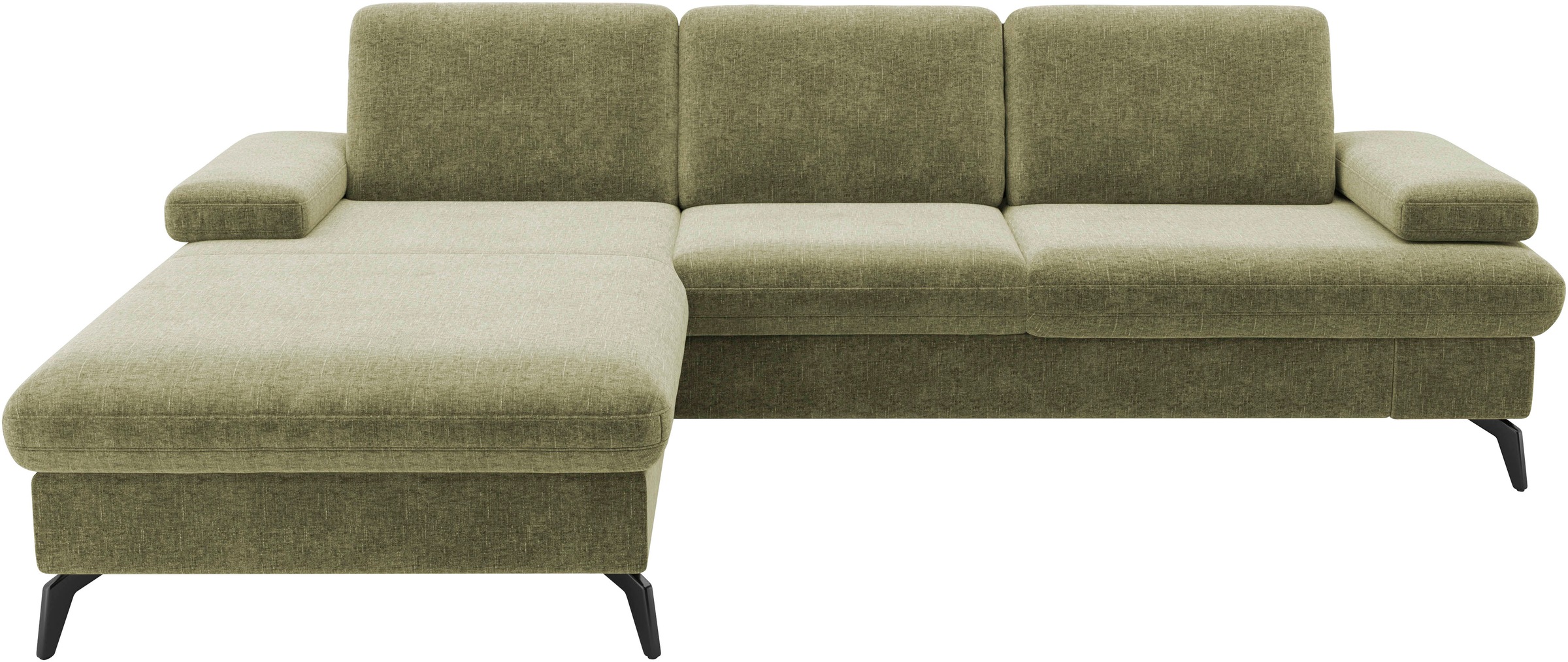 sit&more Ecksofa »Morris Jubi, L-Form«, inkl. Armteilfunktion und 1 Zierkissen, wahlweise mit Bettfunktion