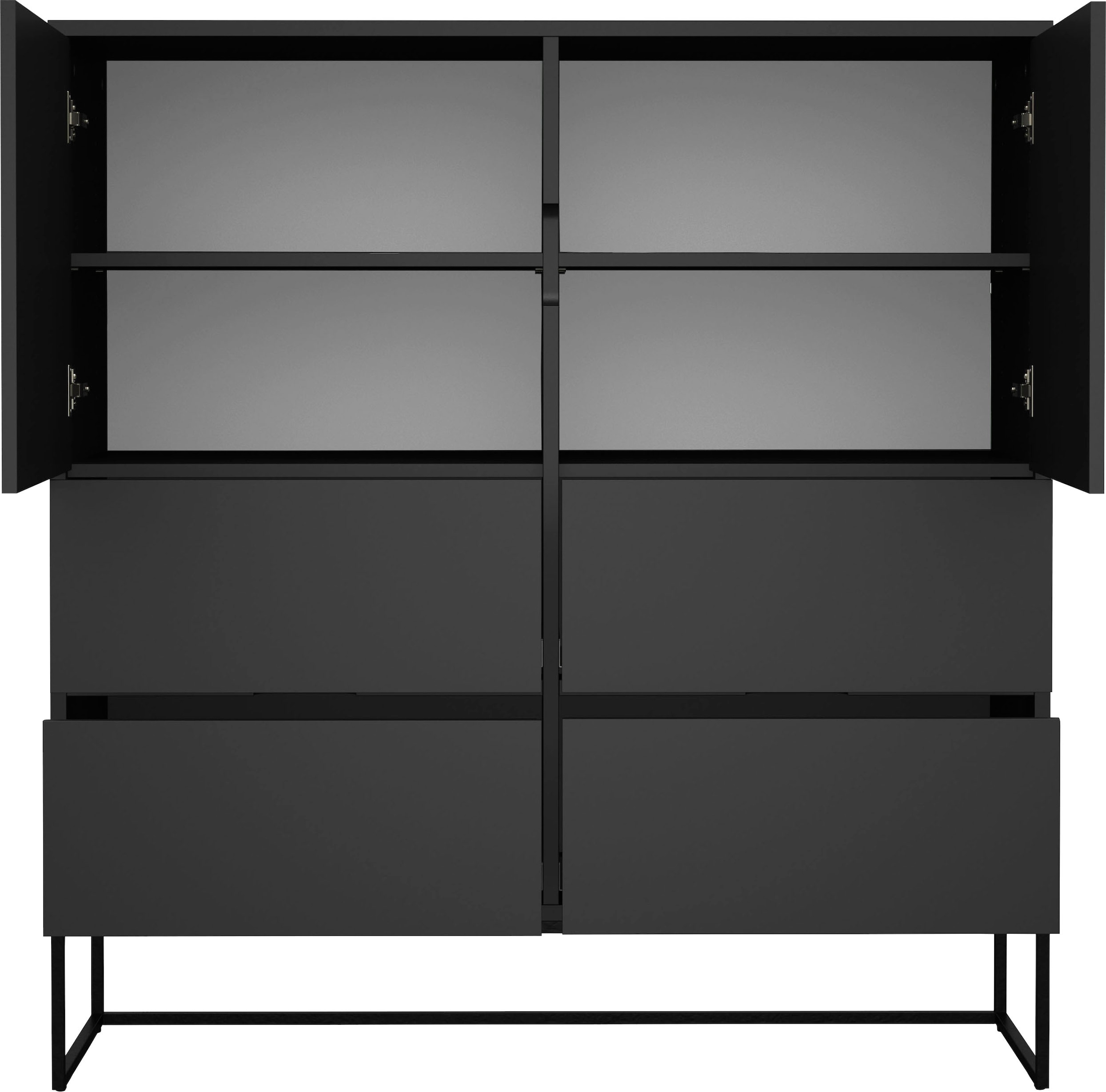 Tenzo Highboard »LIPP«, mit 2 Türen und 4 Schubladen, Design von Tenzo Design studio