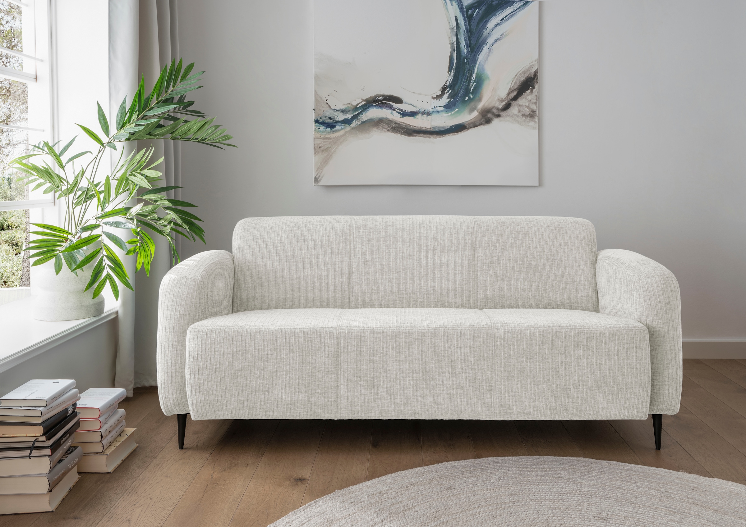 Home affaire 3-Sitzer "Marone bequem, Breite 185cm, komfortable Wellenunterfederung"