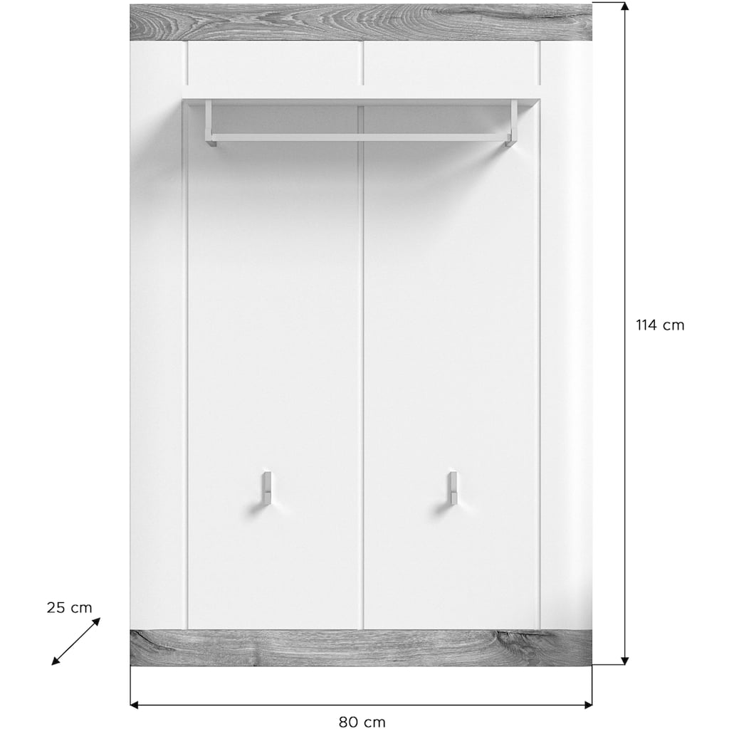 Home affaire Garderobenpaneel »Landsby«, Höhe ca. 114 cm