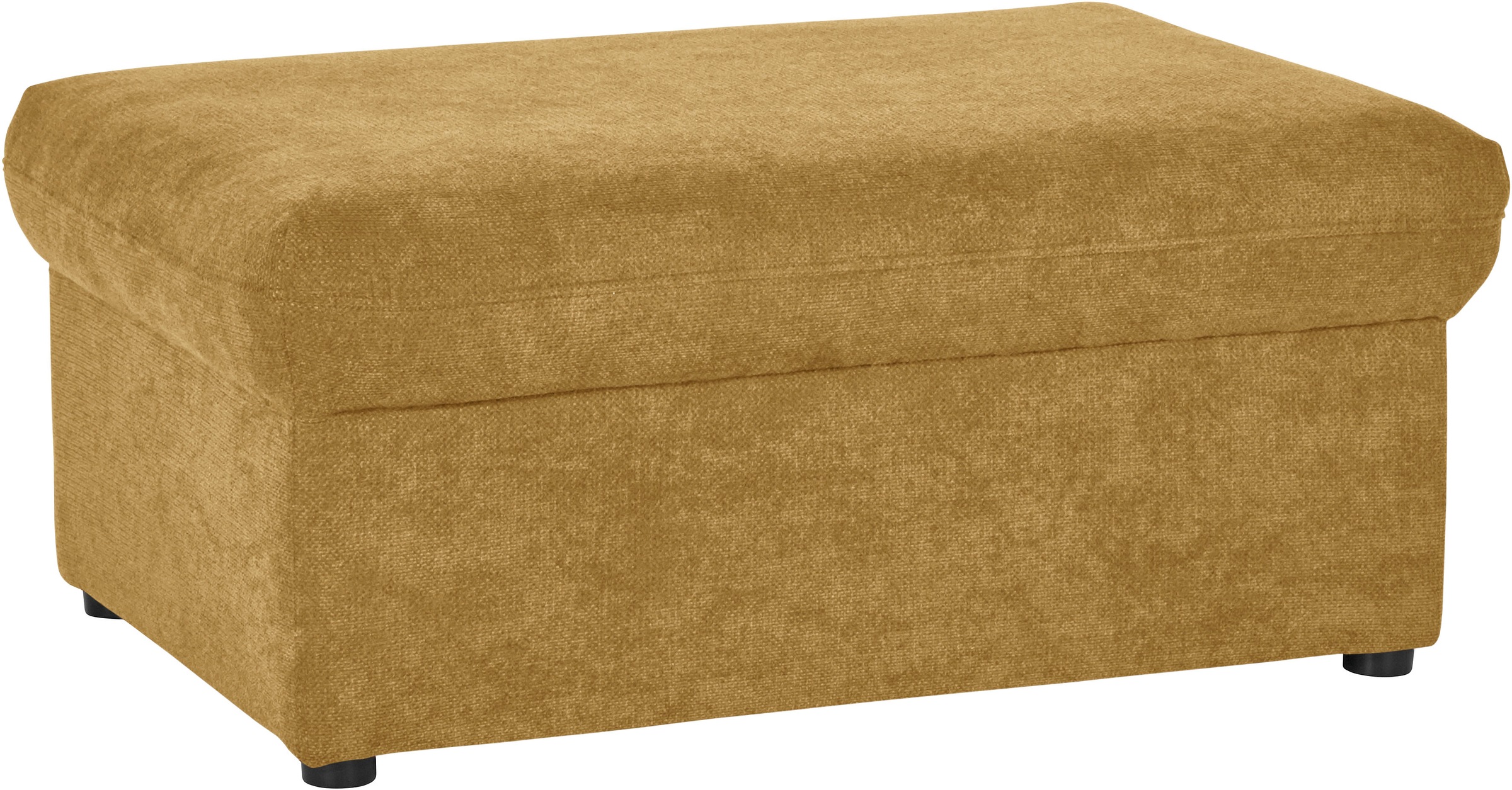 DOMO collection Hocker »Topper«, mit Wellenunterfederung, auf Kunststoffgleitern