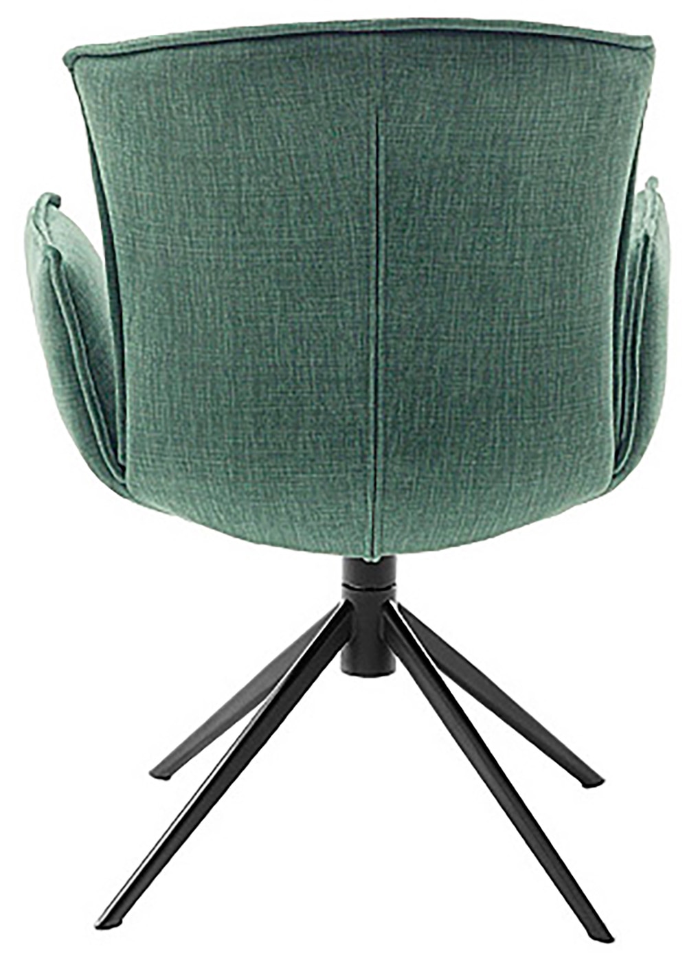 MCA furniture 4-Fußstuhl »NALON Esszimmerstuhl (2er Set) - Stuhl«, (Set), 2 St., Veloursstoff, 360° drehbar, Schwingfunktion, Metall, Veloursoptik, belastbar 120 kg