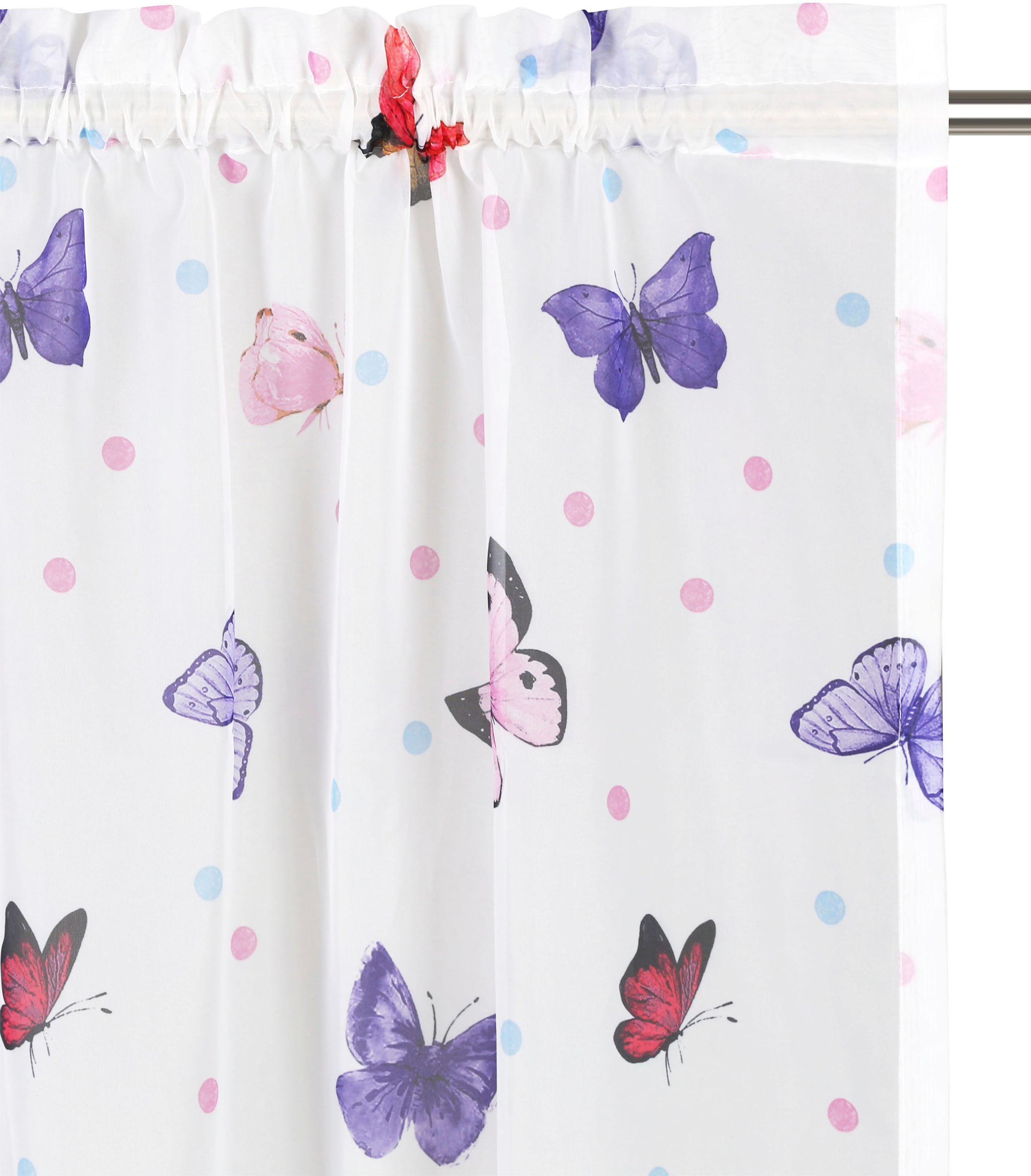 Lüttenhütt Gardine »Schmetterling«, (1 St.), Kindergardine, gewebt,  transparent, verschiedene Größen | BAUR