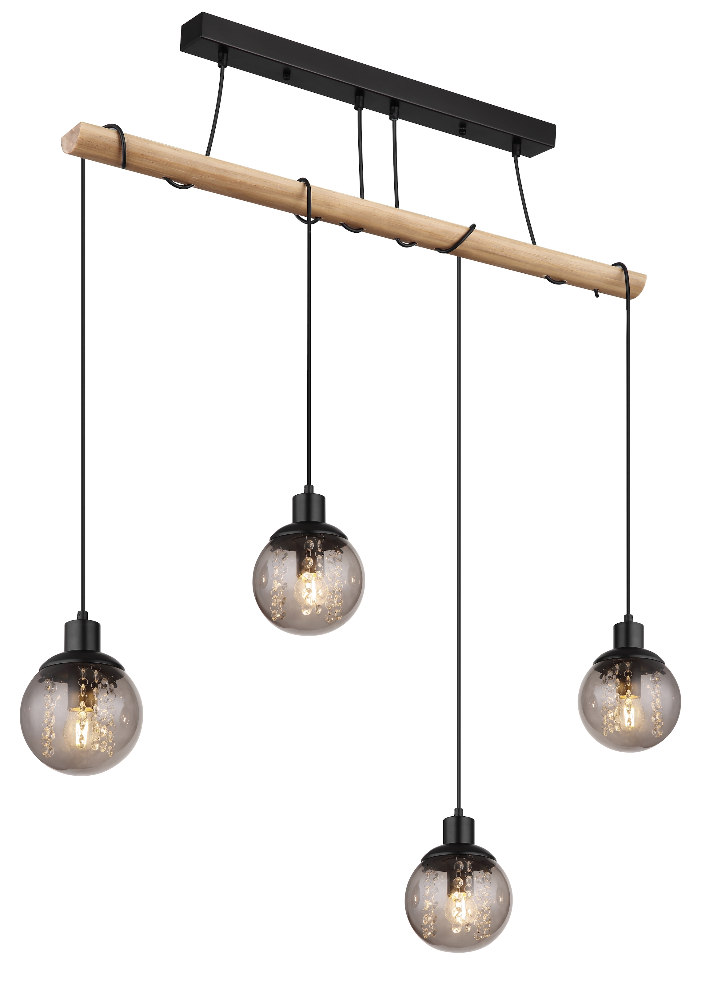 GLOBO LIGHTING Hängeleuchte »RICHARD«, Leuchtmittel E27 | ohne Leuchtmittel, Hängelampe/Pendelleuchte/Esszimmer/Wohnzimmer/Esstisch