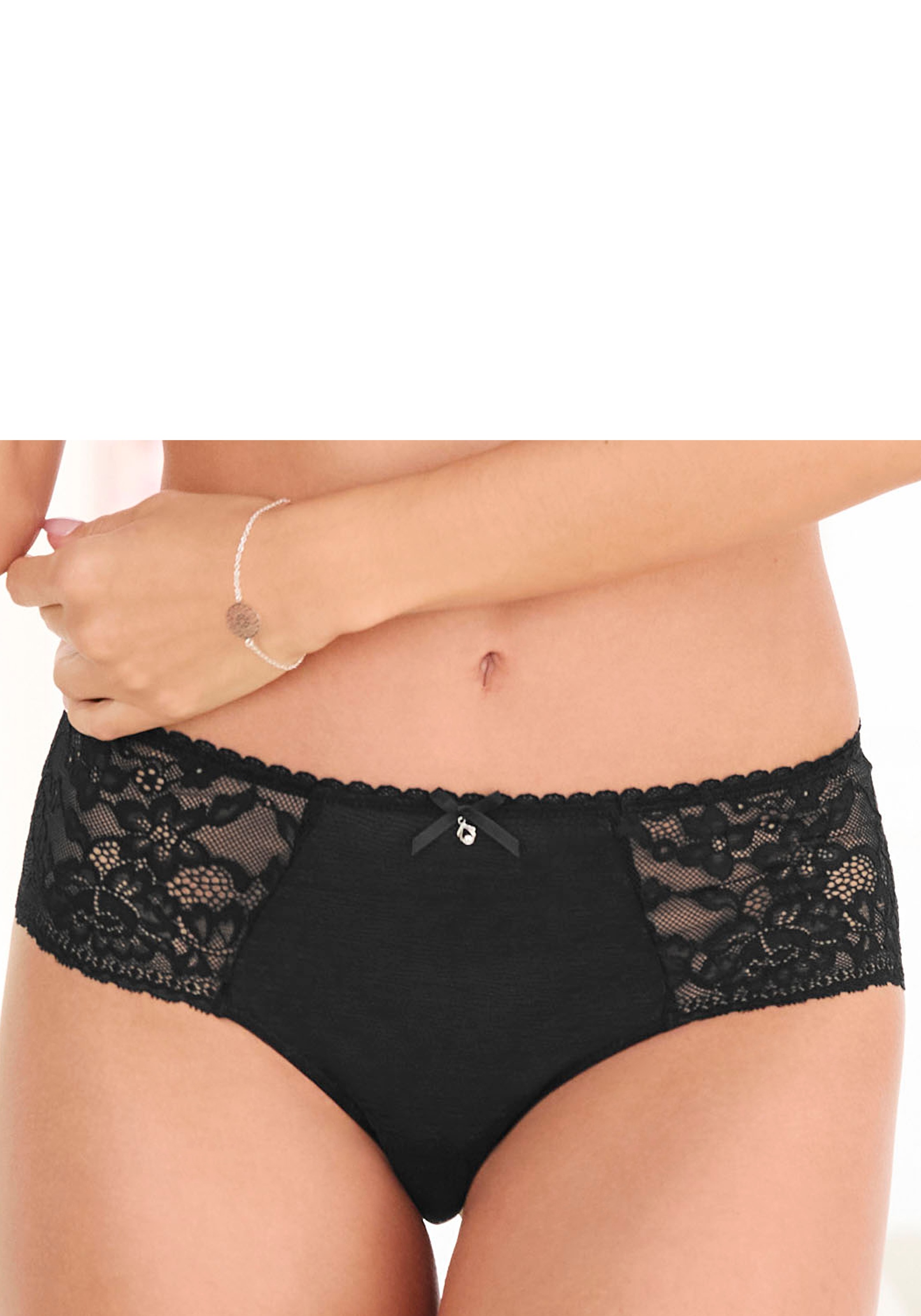 s.Oliver Panty "Livie" mit zarter Jacquardspitze und feinem Soft-Mesh
