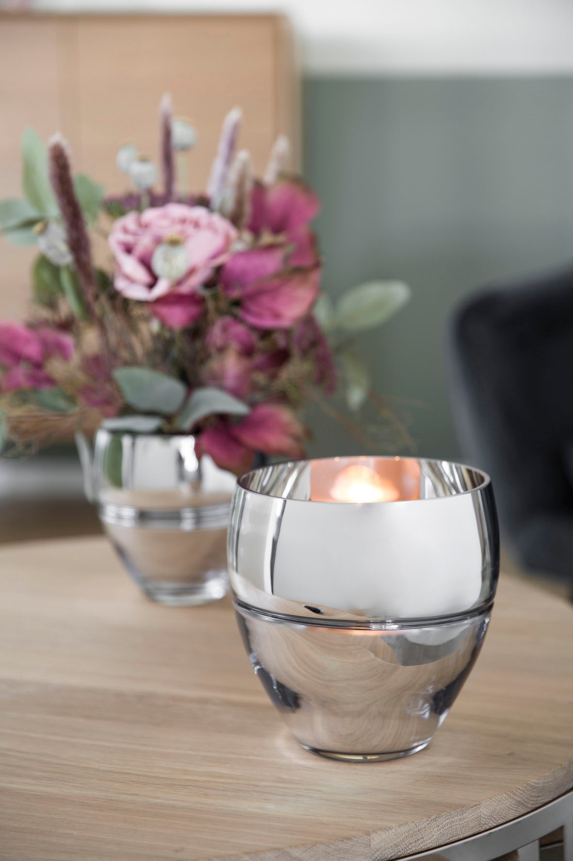 Fink Teelichthalter "RILA", (1 St.), Kerzenhalter aus Glas, mundgeblasen, a günstig online kaufen