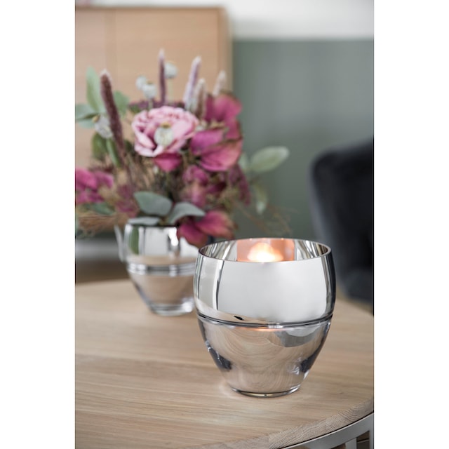 Fink Teelichthalter »RILA«, (1 St.), Kerzenhalter aus Glas, mundgeblasen,  auch als Vase verwendbar | BAUR